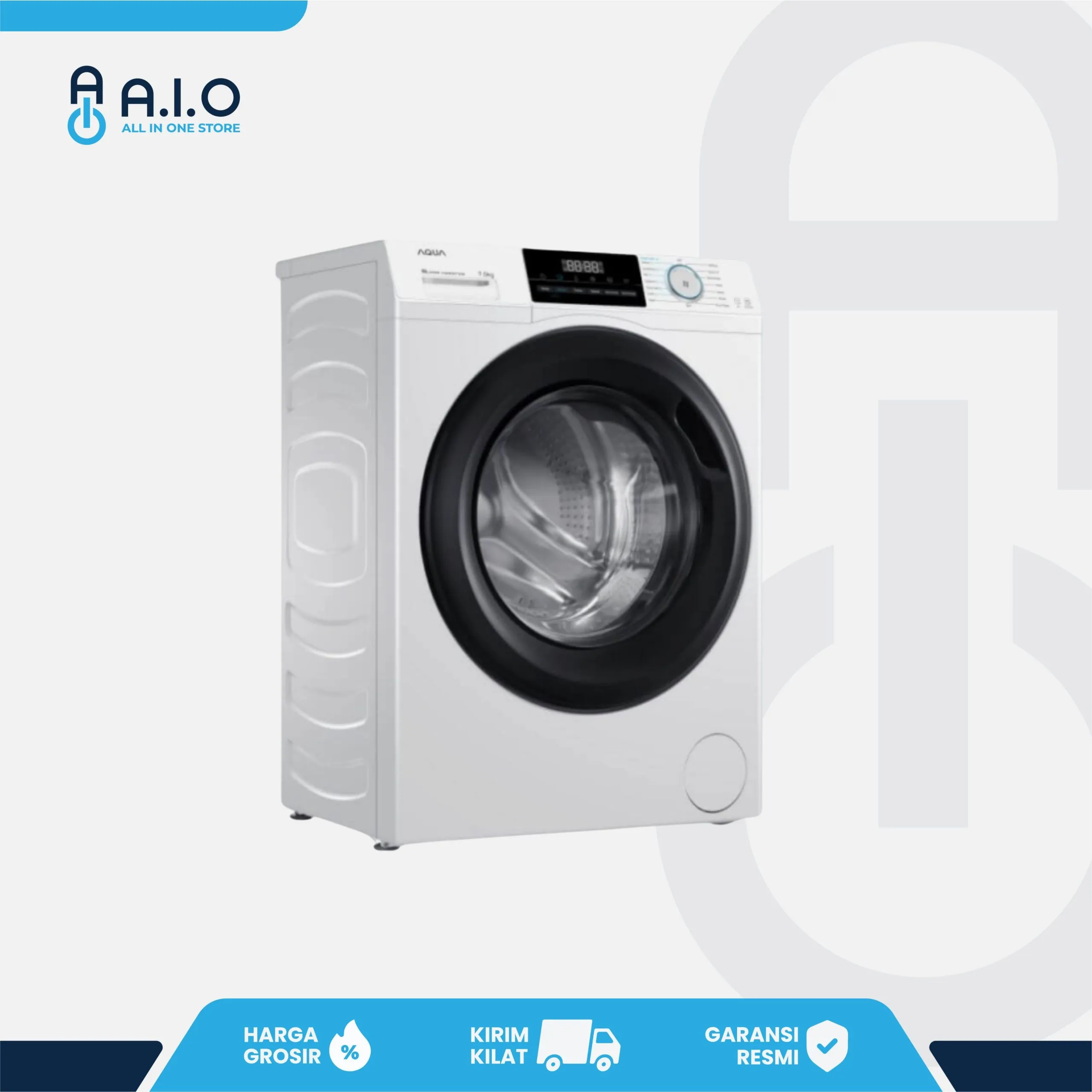 AQUA - MESIN CUCI FRONT LOADING 7 KG - FQW 720BF 3 AQUA - MESIN CUCI FRONT LOADING 7 KG - FQW 720BF - Image 3