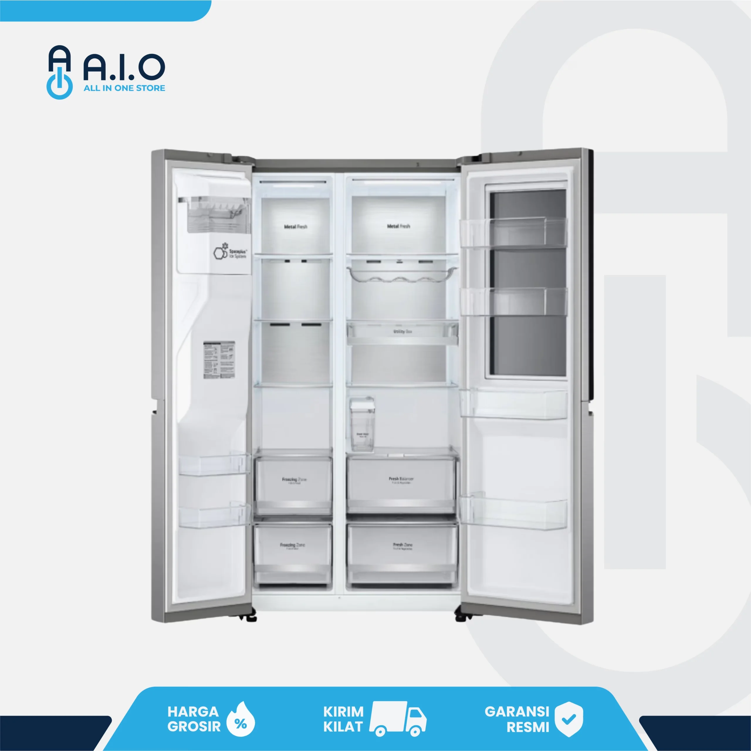 LG - KULKAS SIDE BY SIDE 635 L - GC X257CSEW 4 LG - KULKAS SIDE BY SIDE 635 L - GC X257CSEW - Gambar 4