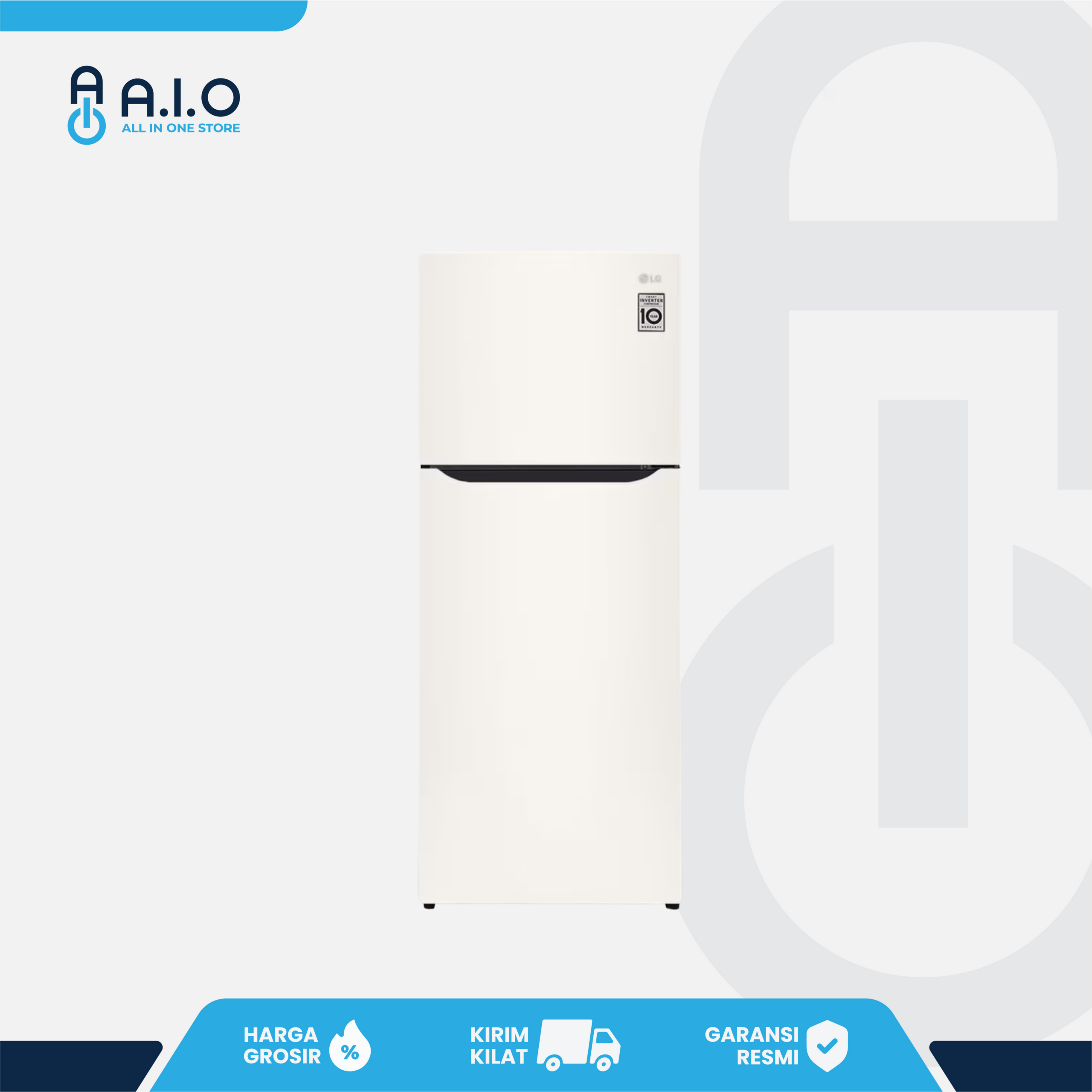 LG - KULKAS 2 PINTU INVERTER 187 L - GN B195SQBN 1 LG - KULKAS 2 PINTU INVERTER 187 L - GN B195SQBN