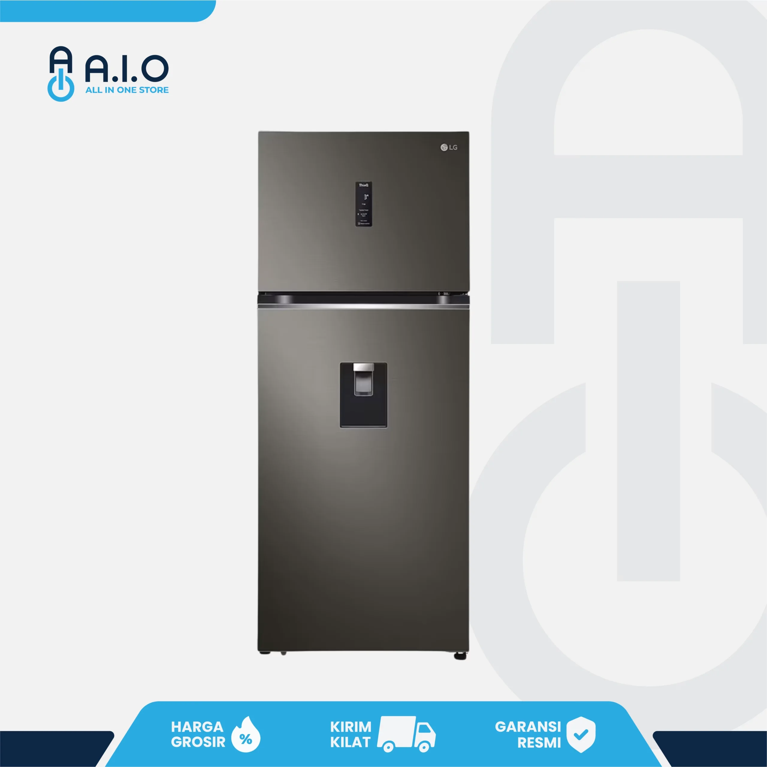 LG - KULKAS 2 PINTU 410 L - GN F372PXAK - Gambar 1