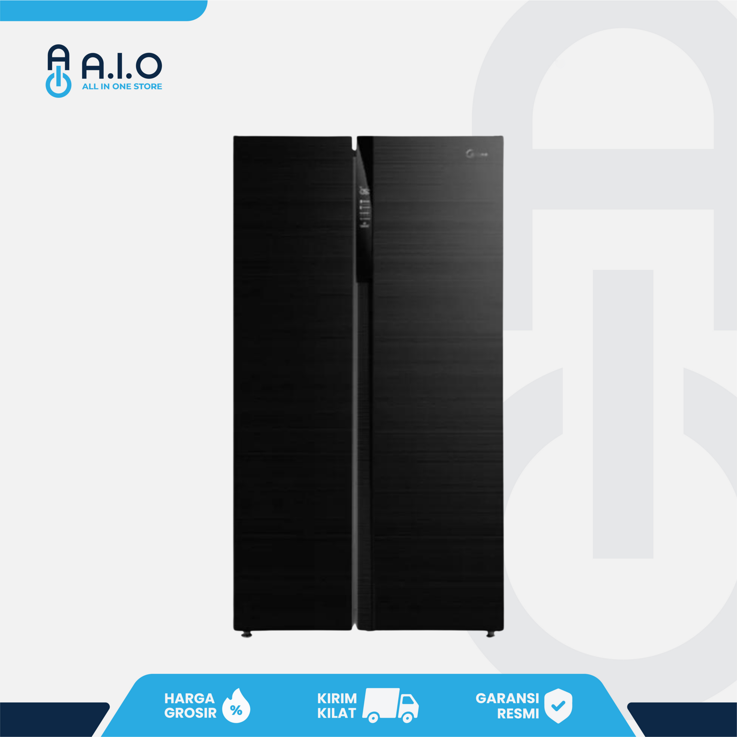 MIDEA - KULKAS SIDE BY SIDE 530 L - HC 689VB