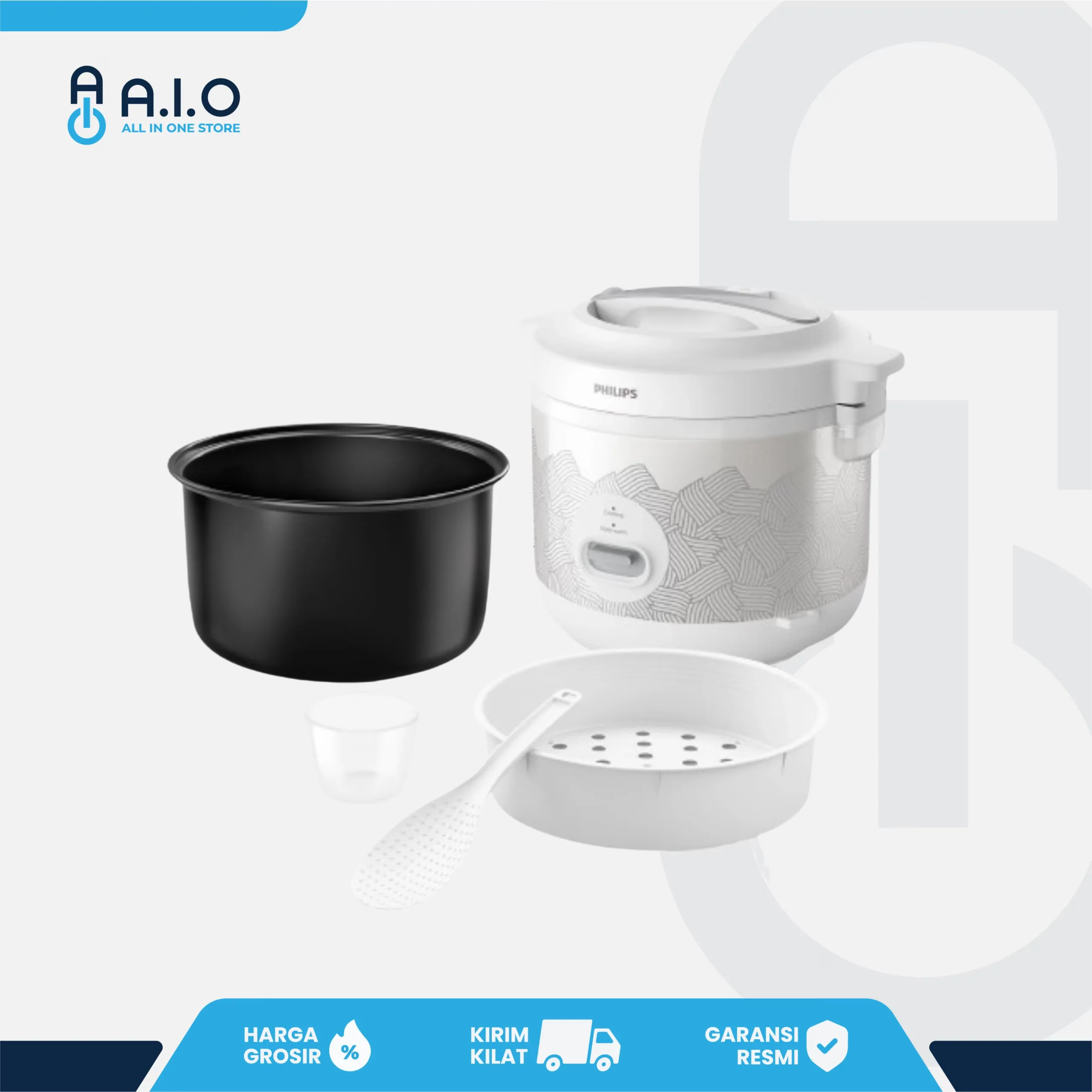 PHILIPS - RICE COOKER 1.8 L - HD3003/33 3 PHILIPS - RICE COOKER 1.8 L - HD3003/33 - Gambar 3
