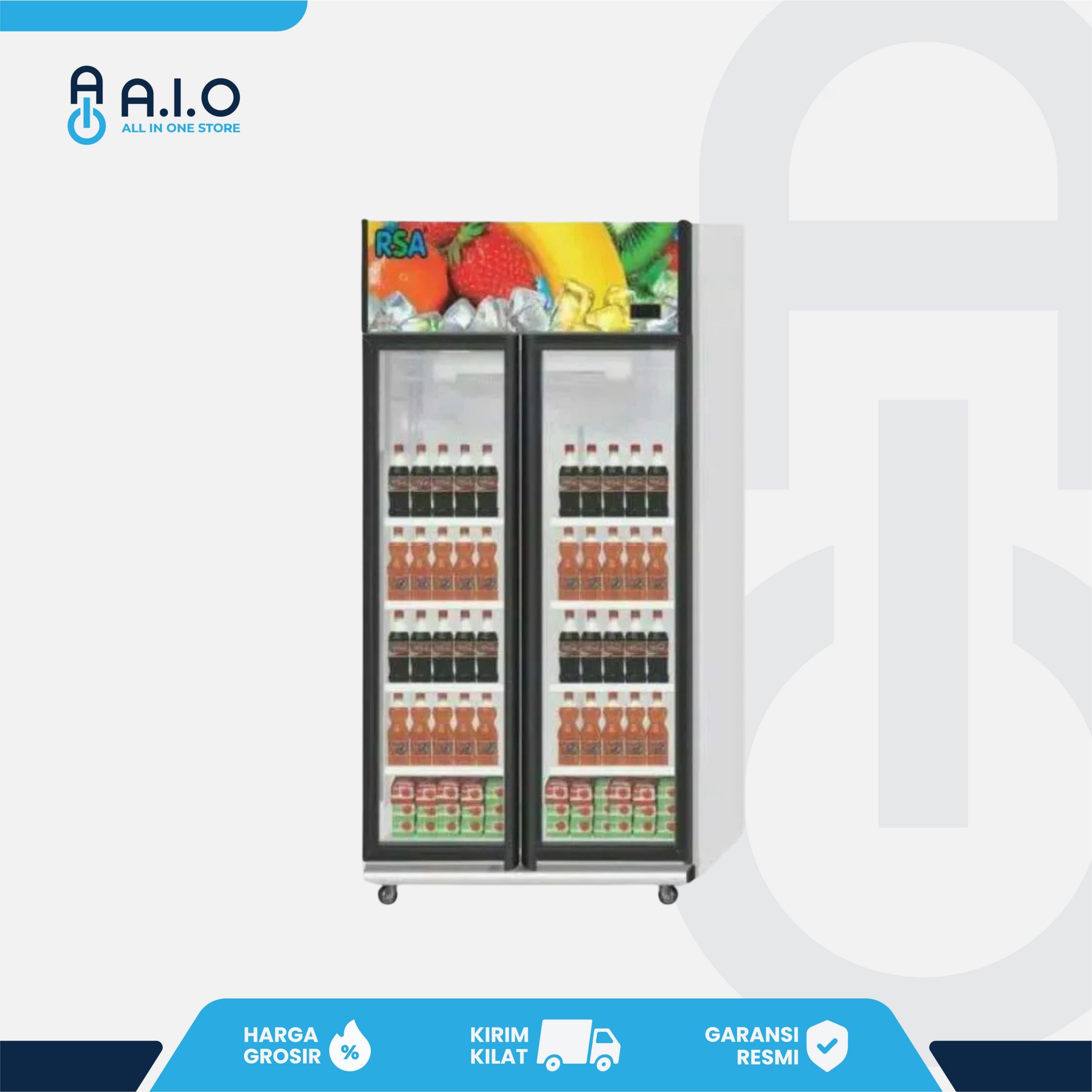 GEA - SHOWCASE 2 PINTU 800 L - JADE