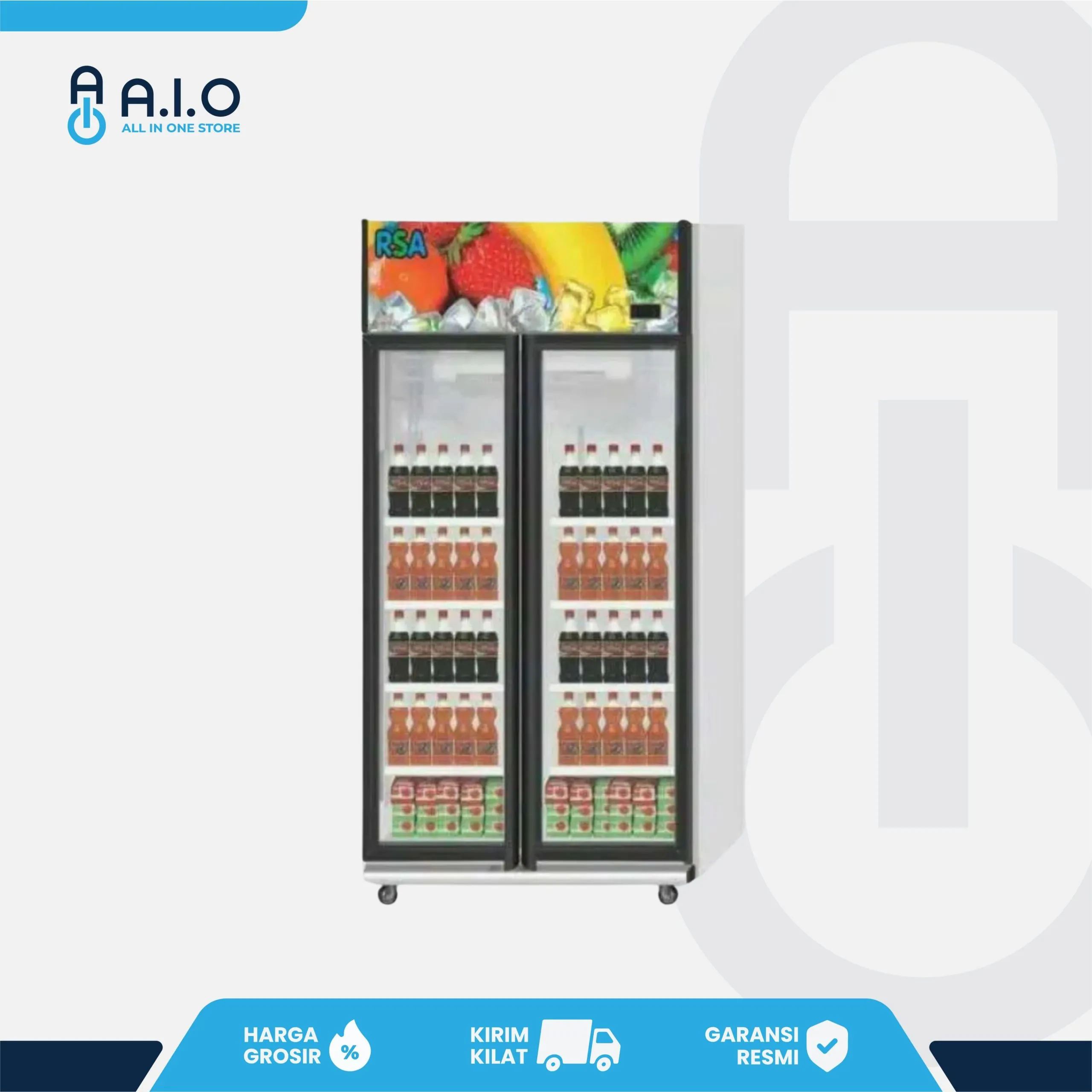 GEA - SHOWCASE 2 PINTU 800 L - JADE