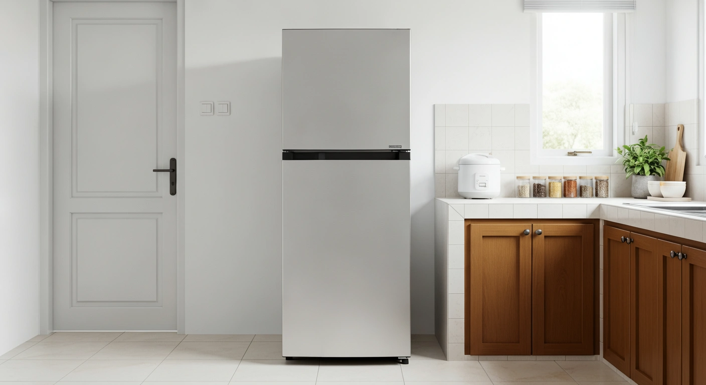 Kulkas 2 Pintu Sharp Tanpa Bunga Es