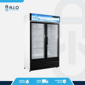 CROWN - SHOWCASE CHILLER 2 PINTU 1000 L - LG 1000