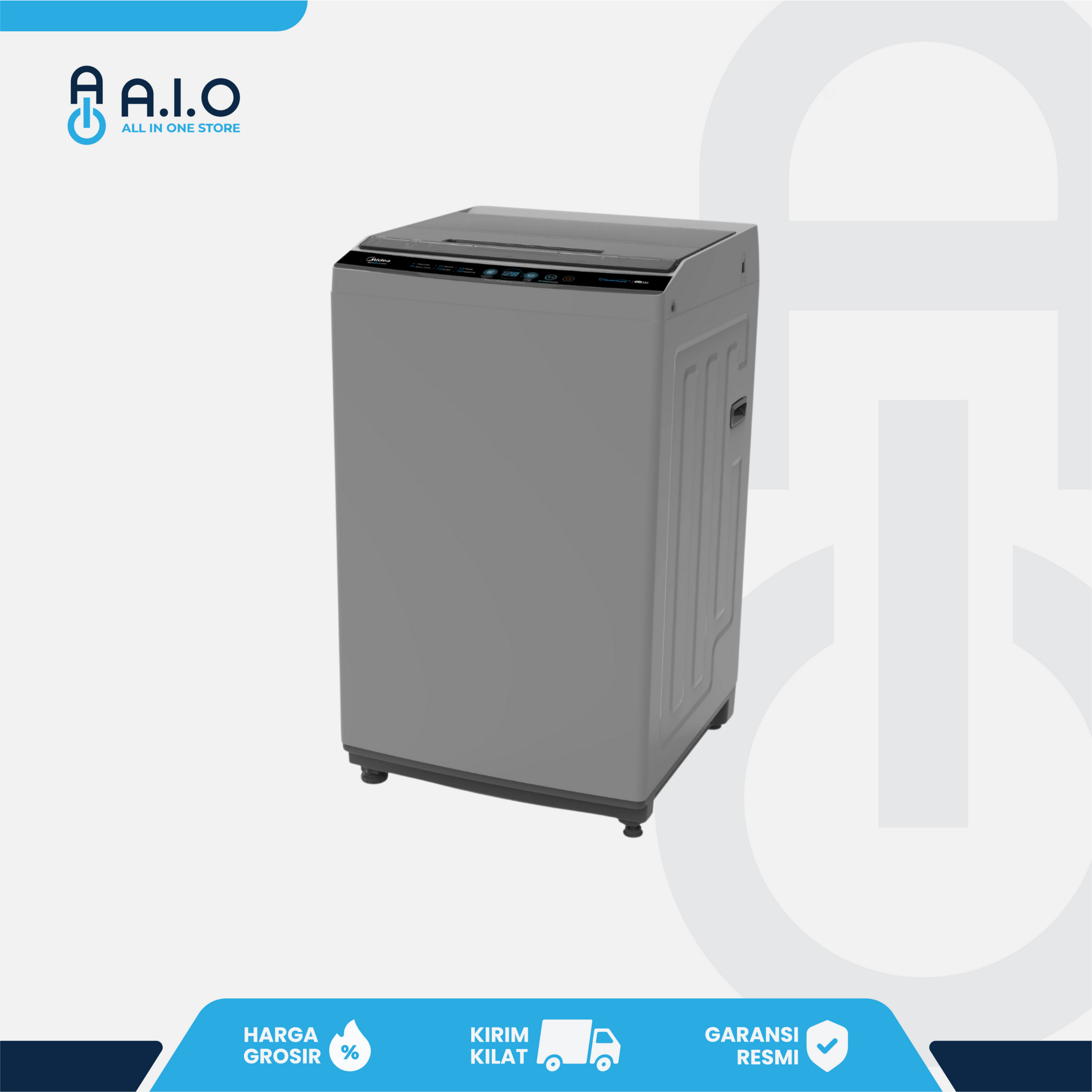 MIDEA - MESIN CUCI 1 TABUNG / TOP LOADING 8.5 KG - MA100W85 3 MIDEA - MESIN CUCI 1 TABUNG / TOP LOADING 8.5 KG - MA100W85 - Gambar 3