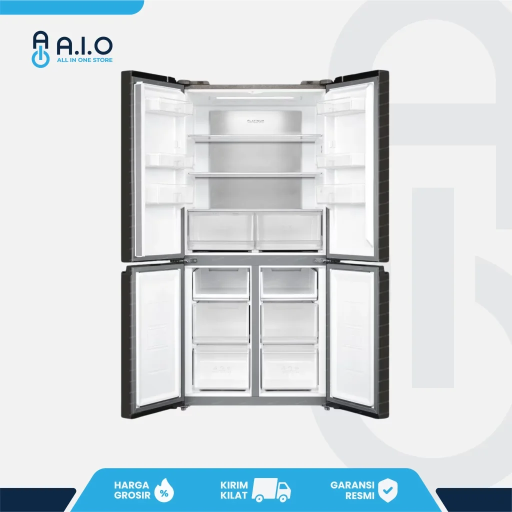MIDEA - KULKAS SIDE BY SIDE 470 L - MDRF632FIF22ID