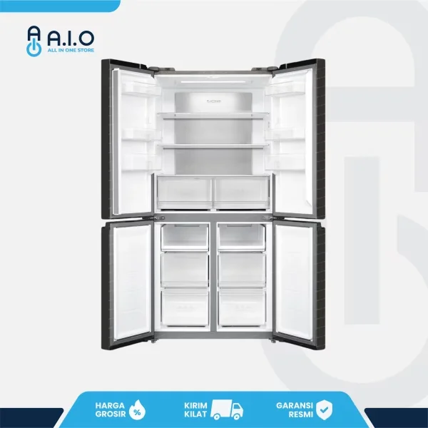 MIDEA - KULKAS SIDE BY SIDE 470 L - MDRF632FIF22ID