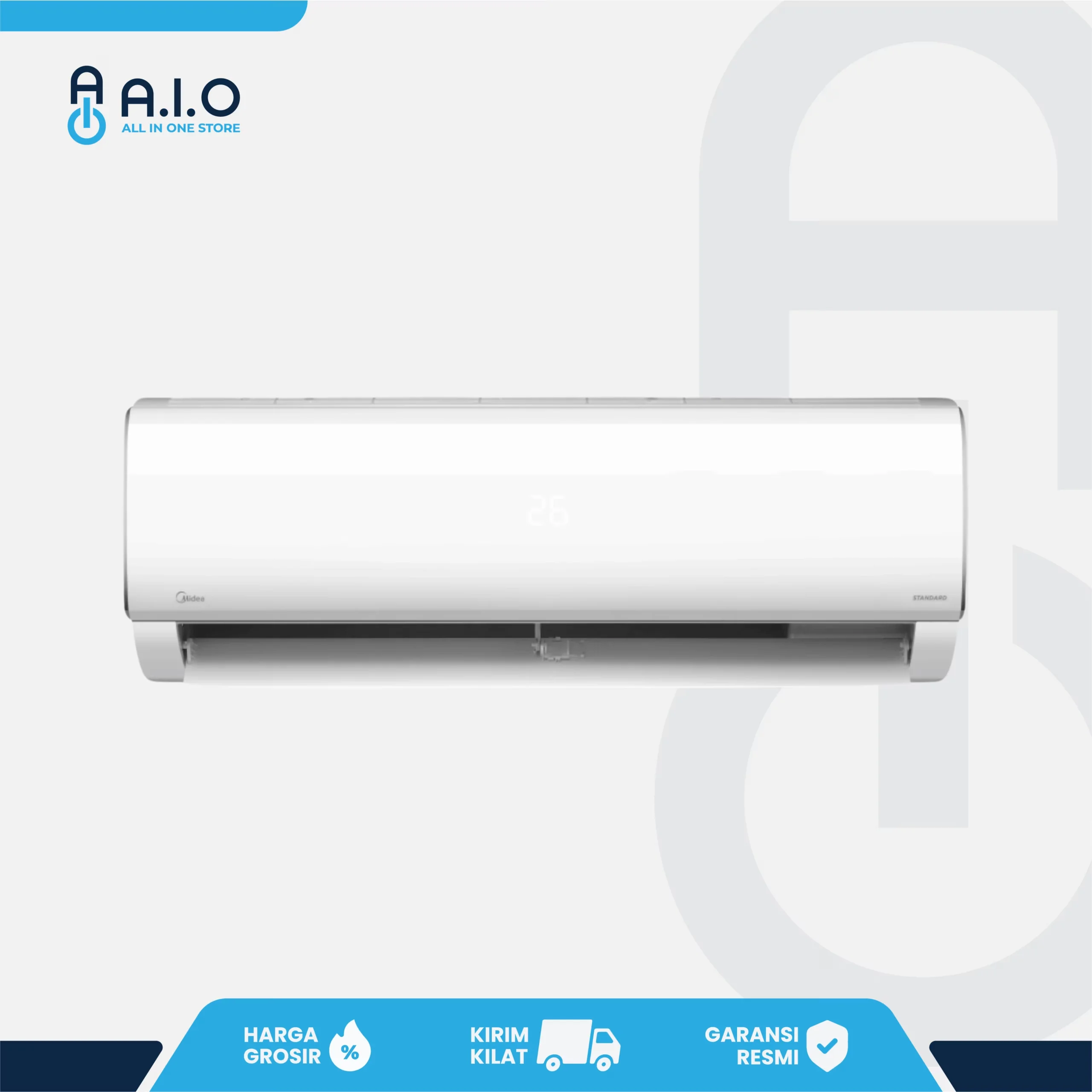 MIDEA - AC SPLIT STANDARD 2PK - MSAF 18CRN2 1 MIDEA - AC SPLIT STANDARD 2PK - MSAF 18CRN2