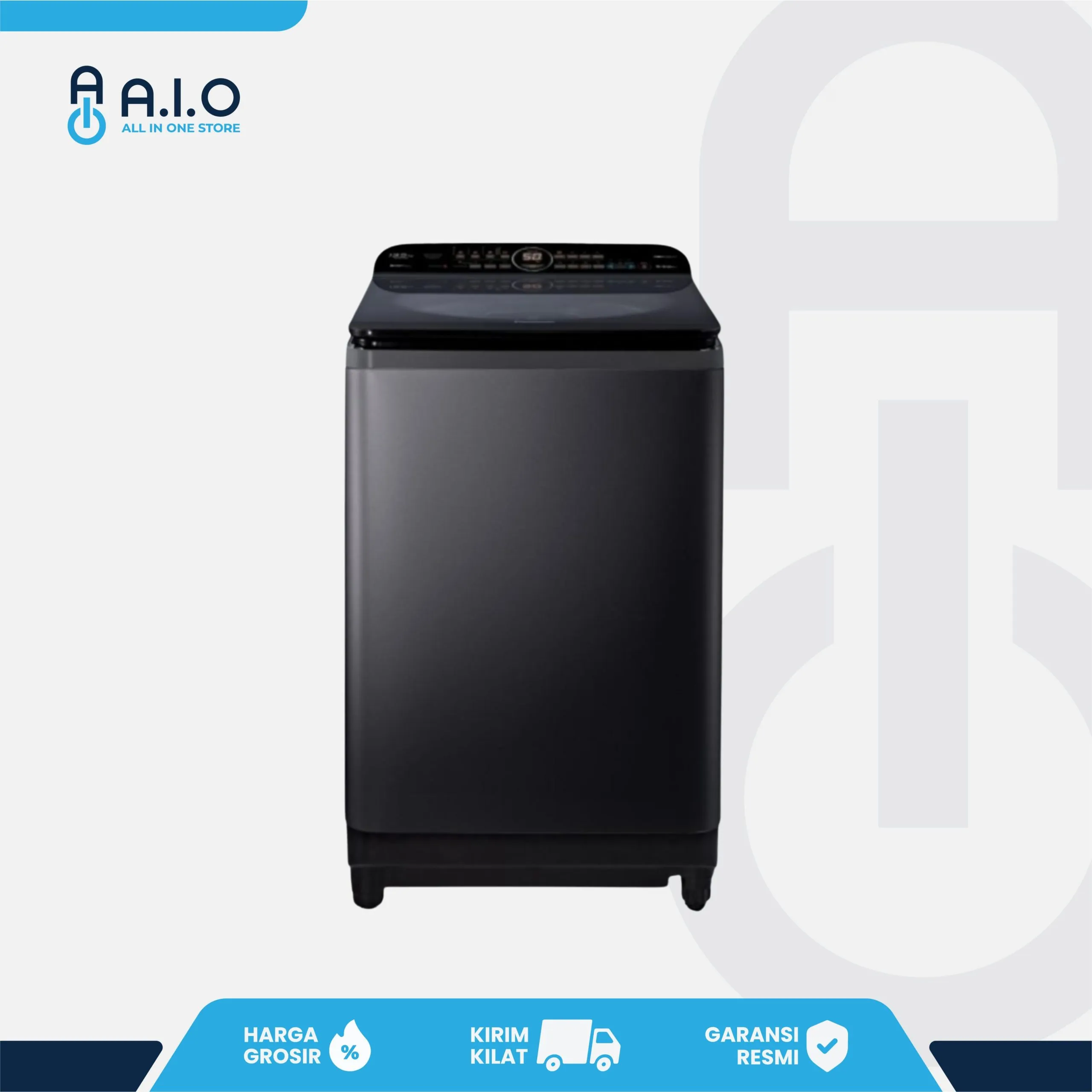 PANASONIC - MESIN CUCI TOP LOADING 9.5 KG - NA FD95X1BSG