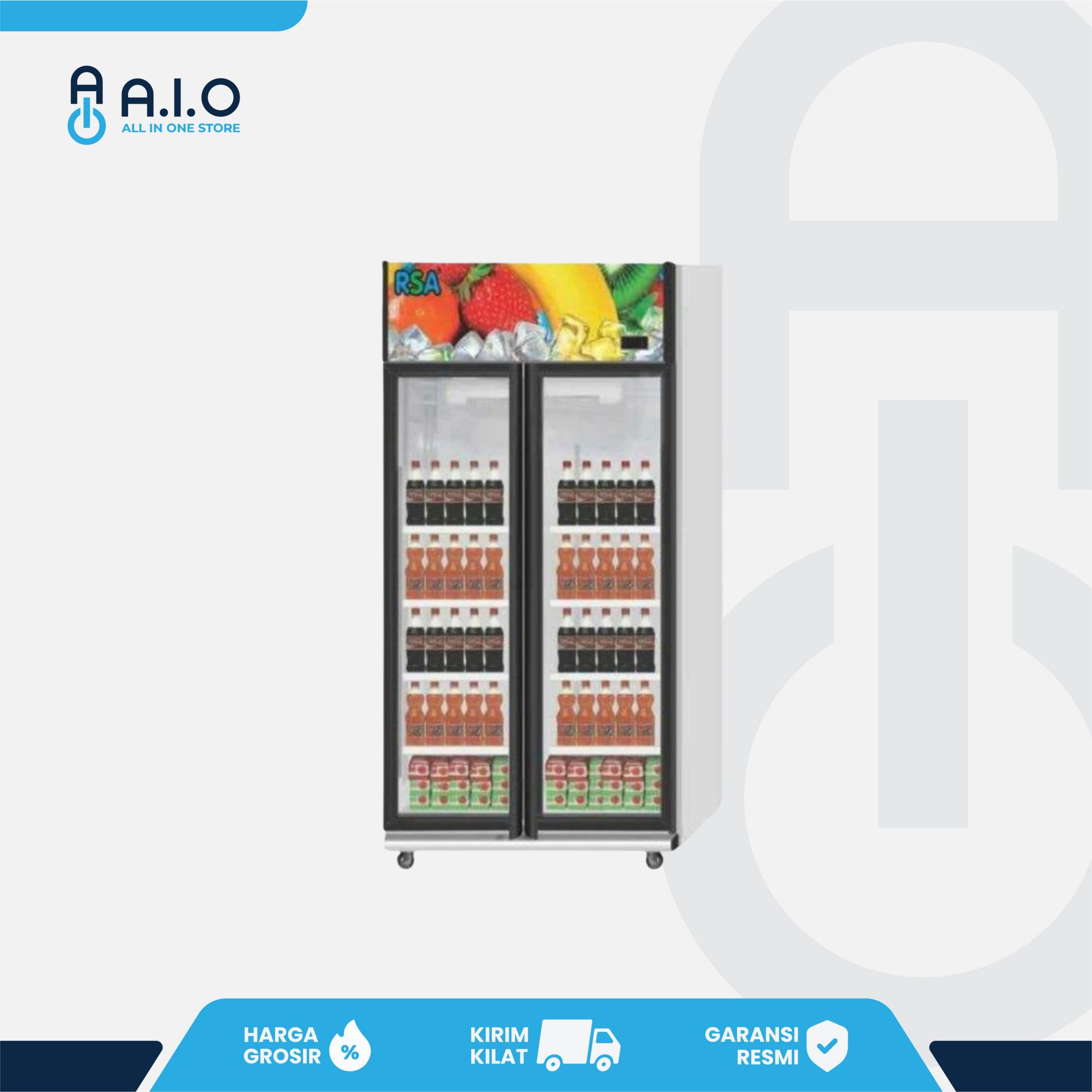 RSA - SHOWCASE 2 PINTU 600 L - OPAL