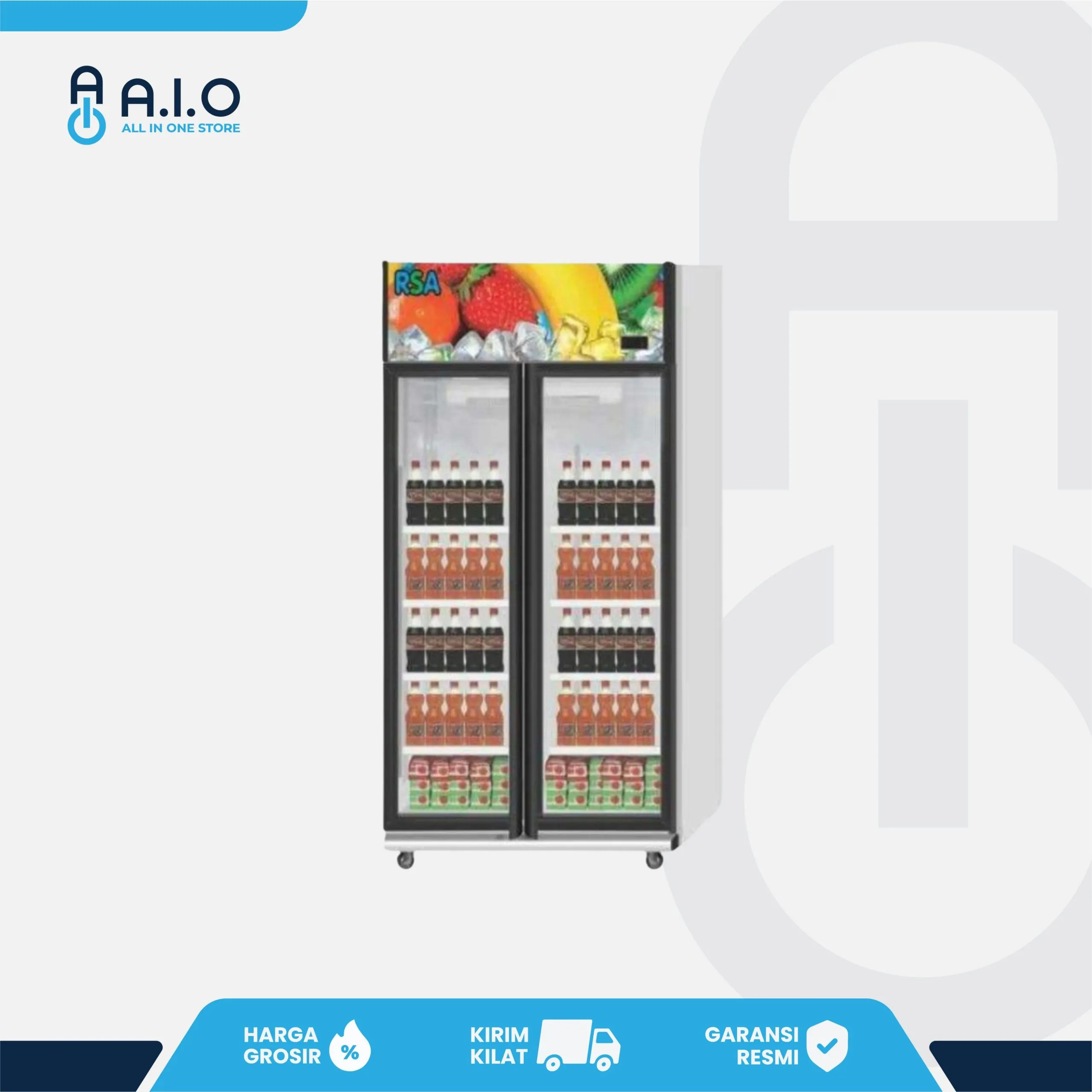 RSA - SHOWCASE 2 PINTU 600 L - OPAL