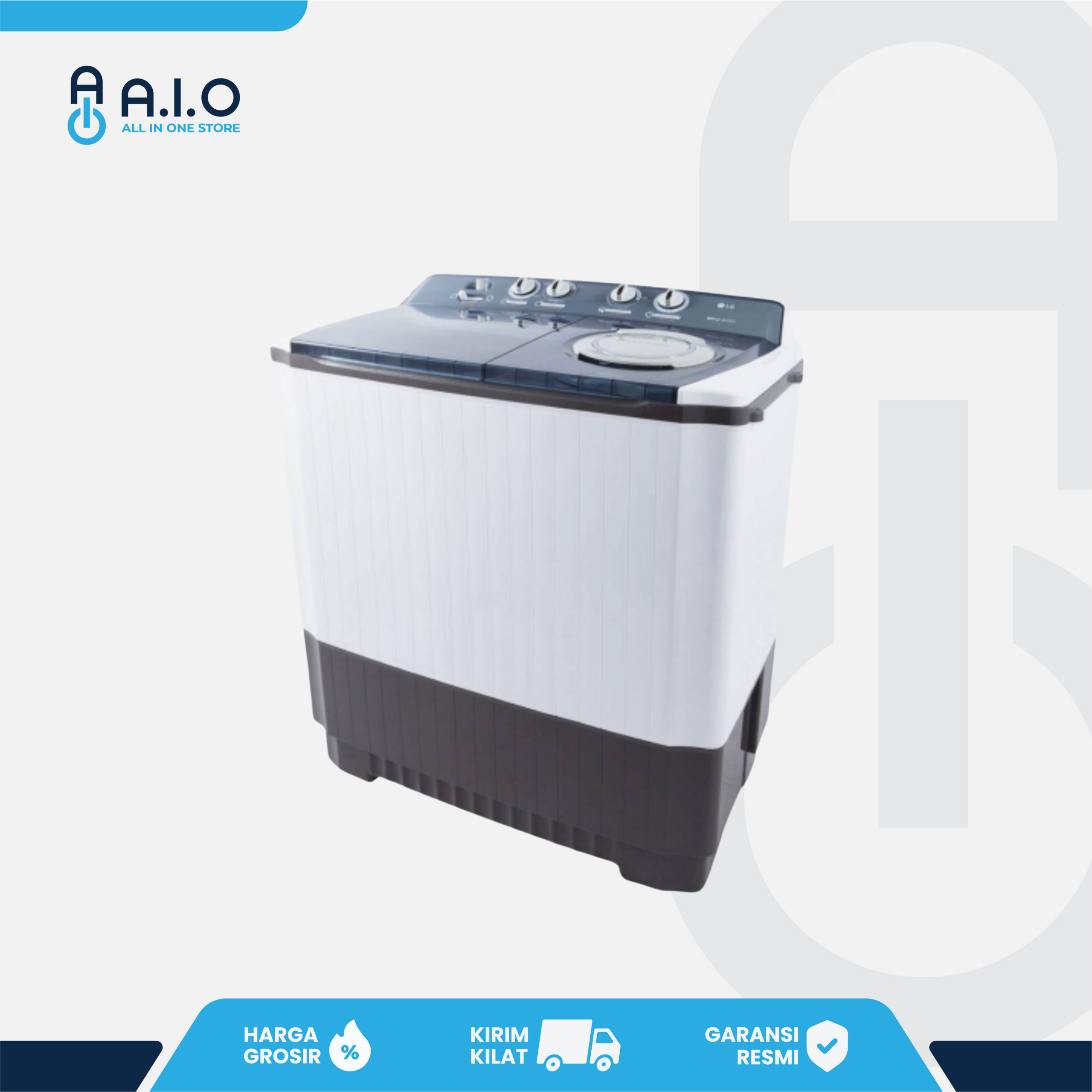 LG - MESIN CUCI 2 TABUNG 10 KG - P1000RT 5 LG - MESIN CUCI 2 TABUNG 10 KG - P1000RT - Gambar 5