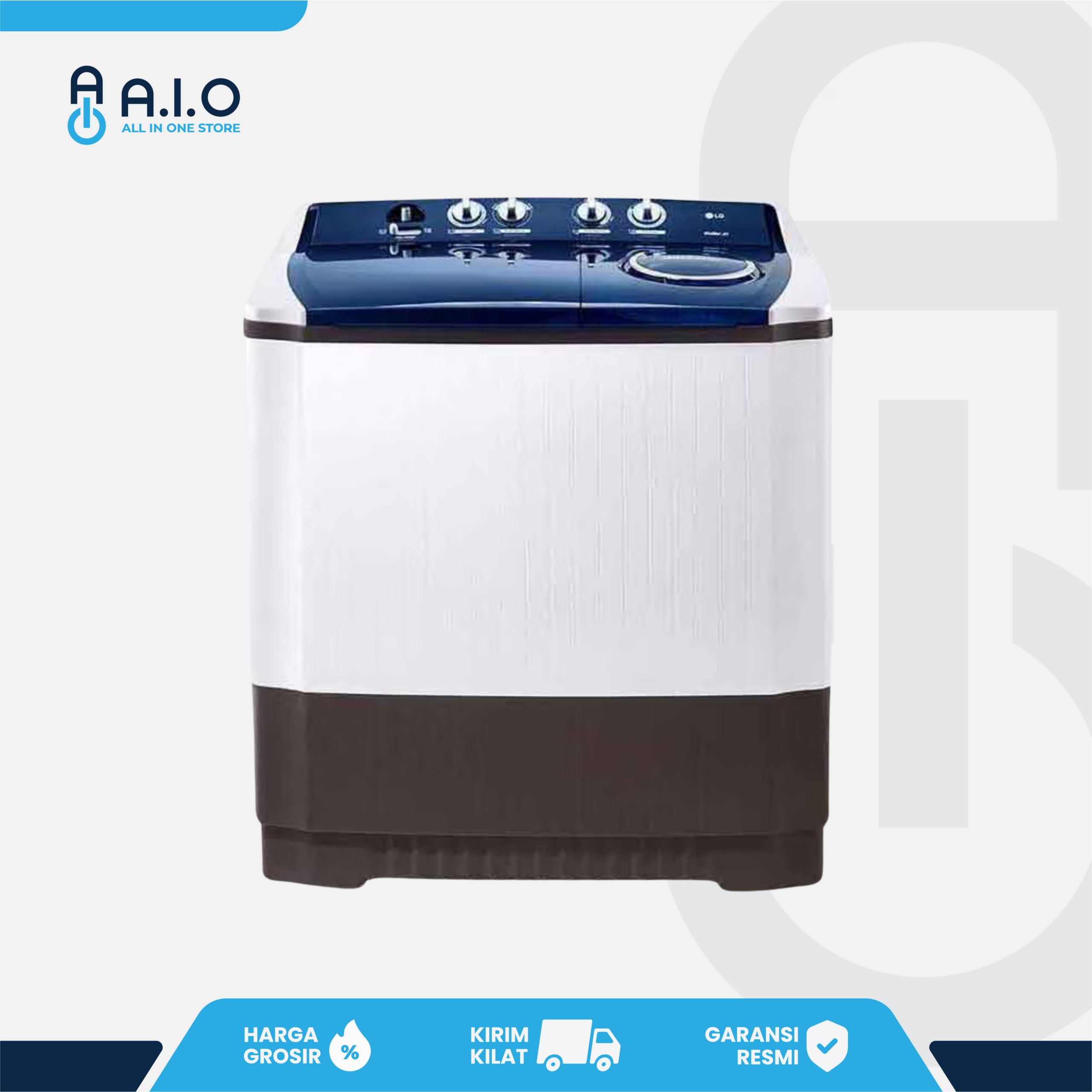 LG - MESIN CUCI 2 TABUNG 14 KG - P1400RT