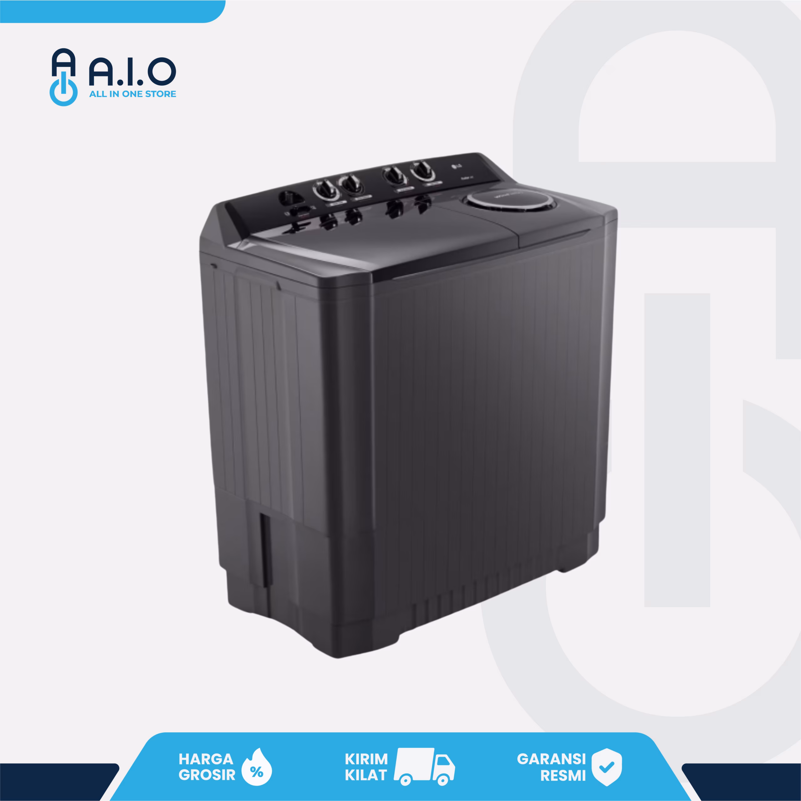 LG - MESIN CUCI 2 TABUNG 18 KG - P1800RTM 3 LG - MESIN CUCI 2 TABUNG 18 KG - P1800RTM - Gambar 3