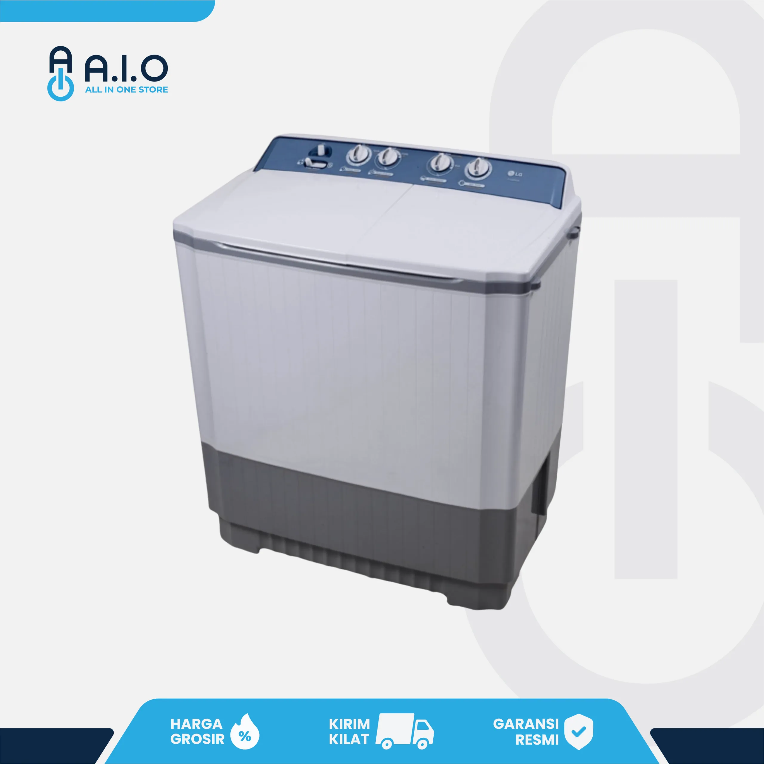 LG - MESIN CUCI 2 TABUNG 7.5 KG - P7500N