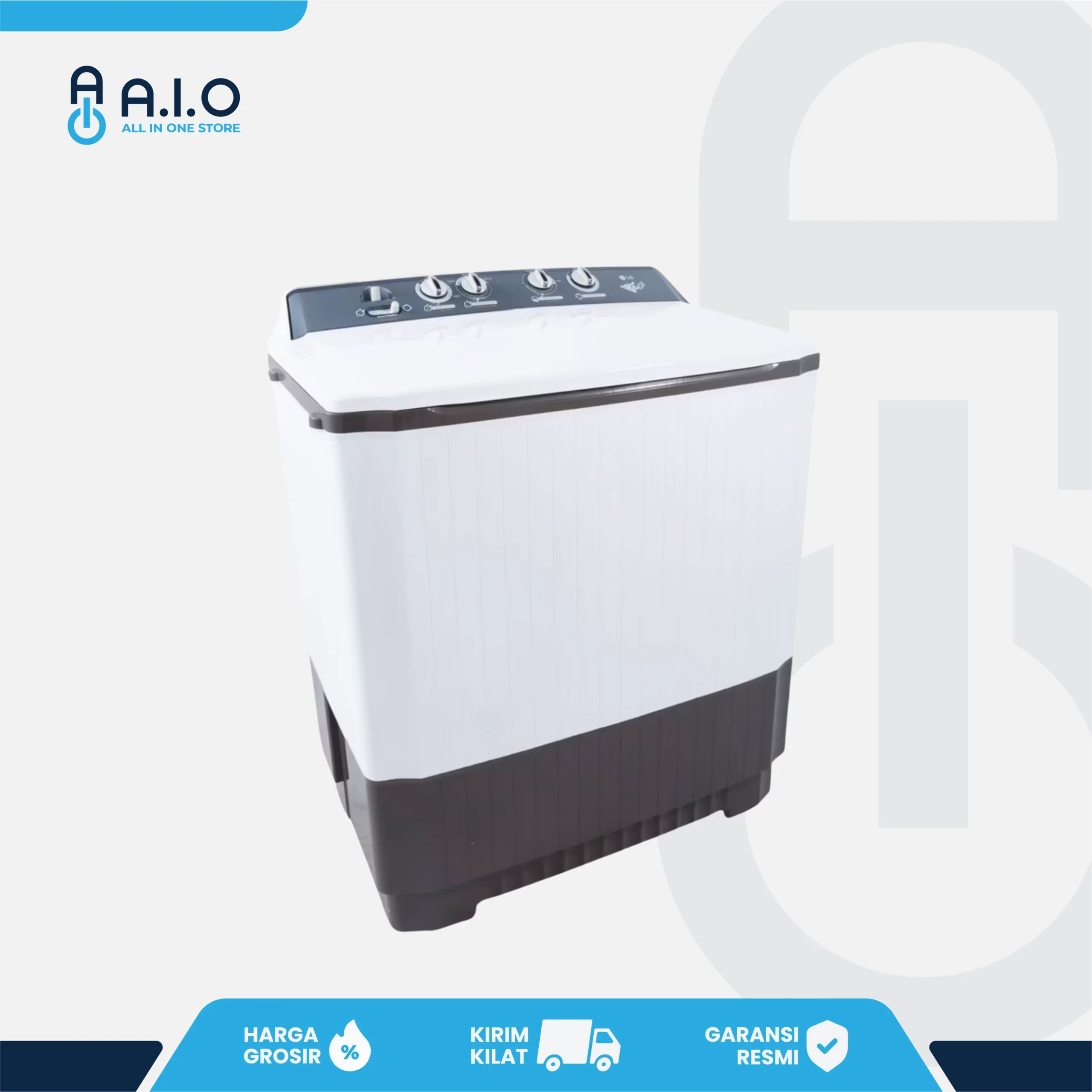 LG - MESIN CUCI 2 TABUNG 8.5 KG - P8500R 5 LG - MESIN CUCI 2 TABUNG 8.5 KG - P8500R - Gambar 5