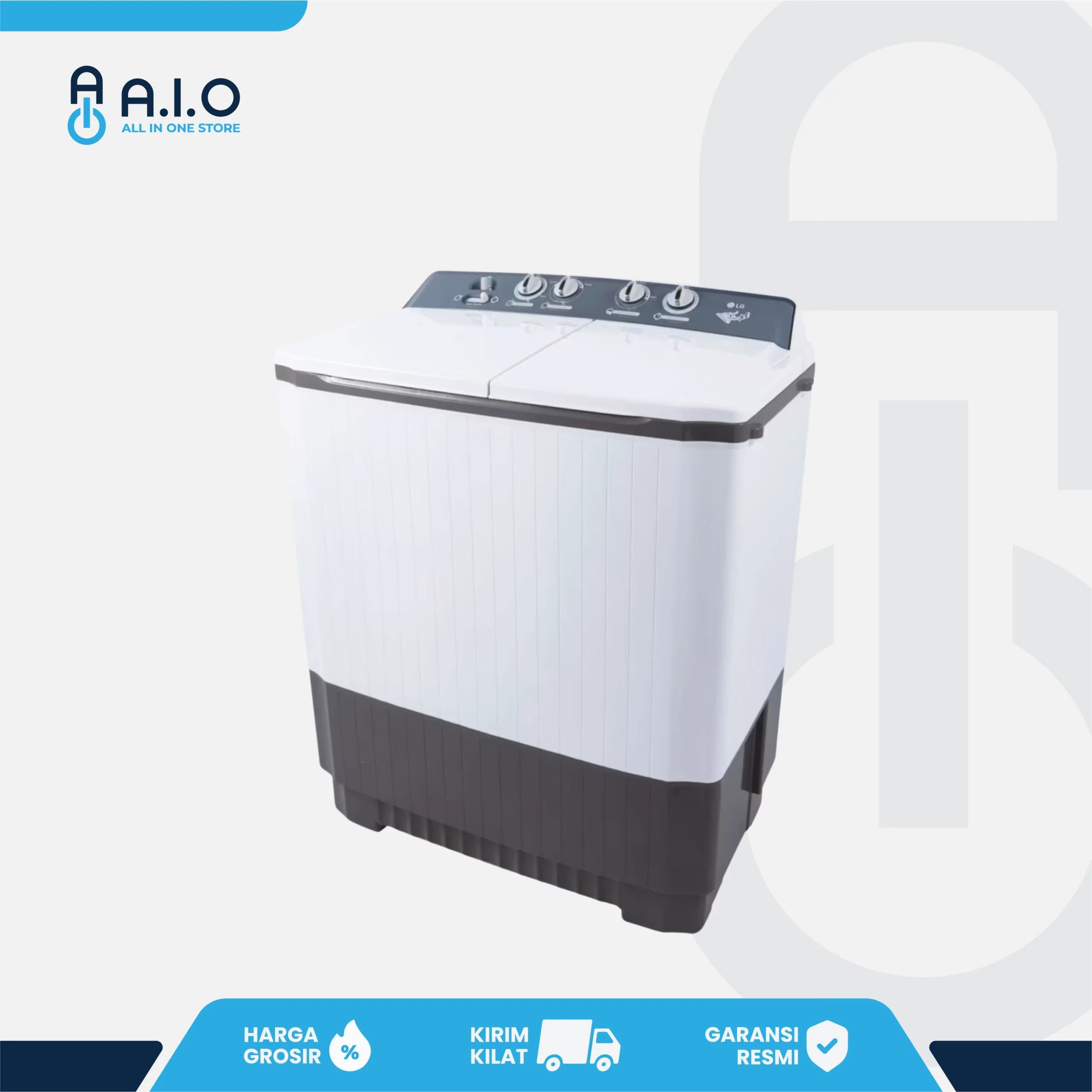 LG - MESIN CUCI 2 TABUNG 8.5 KG - P8500R 4 LG - MESIN CUCI 2 TABUNG 8.5 KG - P8500R - Gambar 4