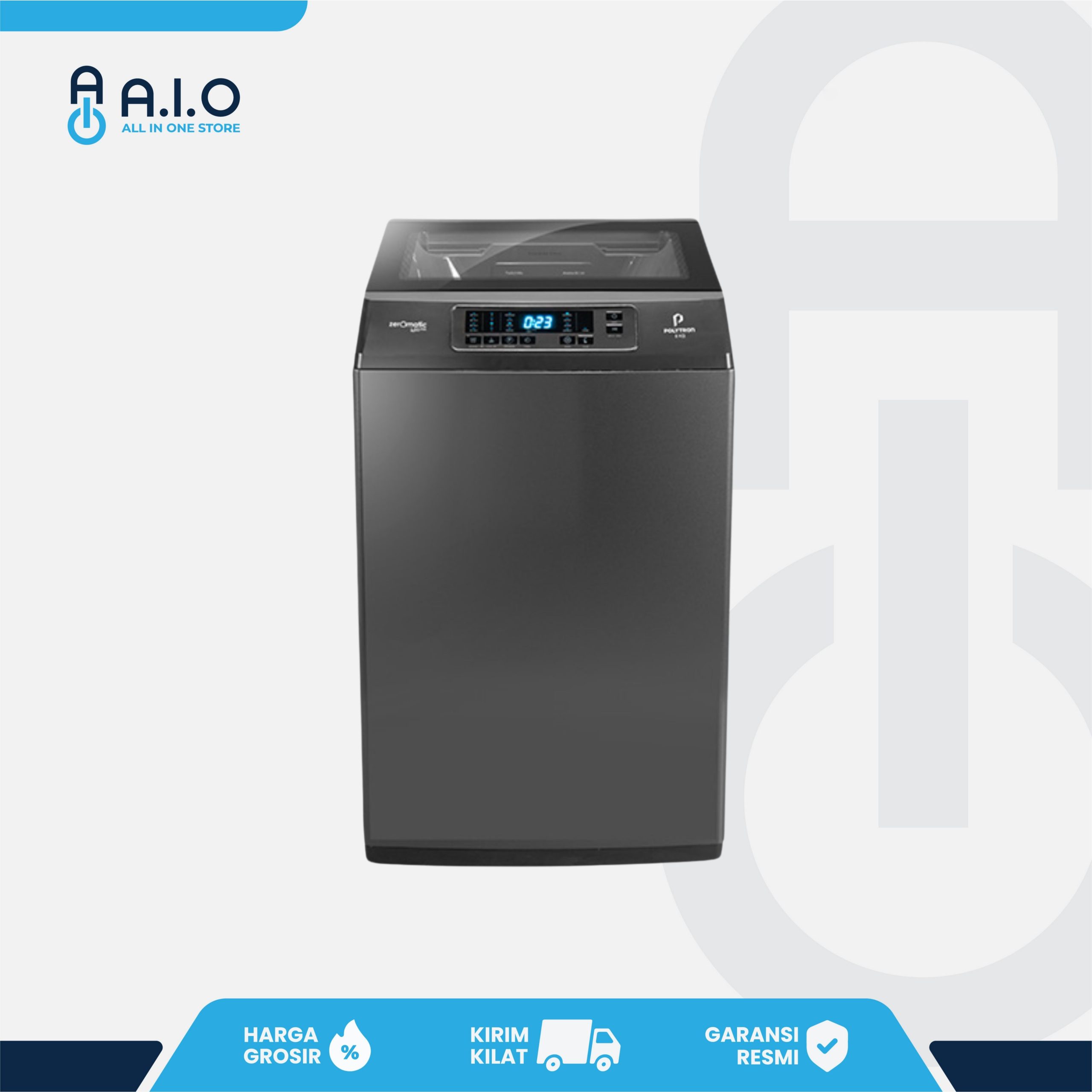 POLYTRON - MESIN CUCI TOP LOADING 8 KG - PAW 8028Y