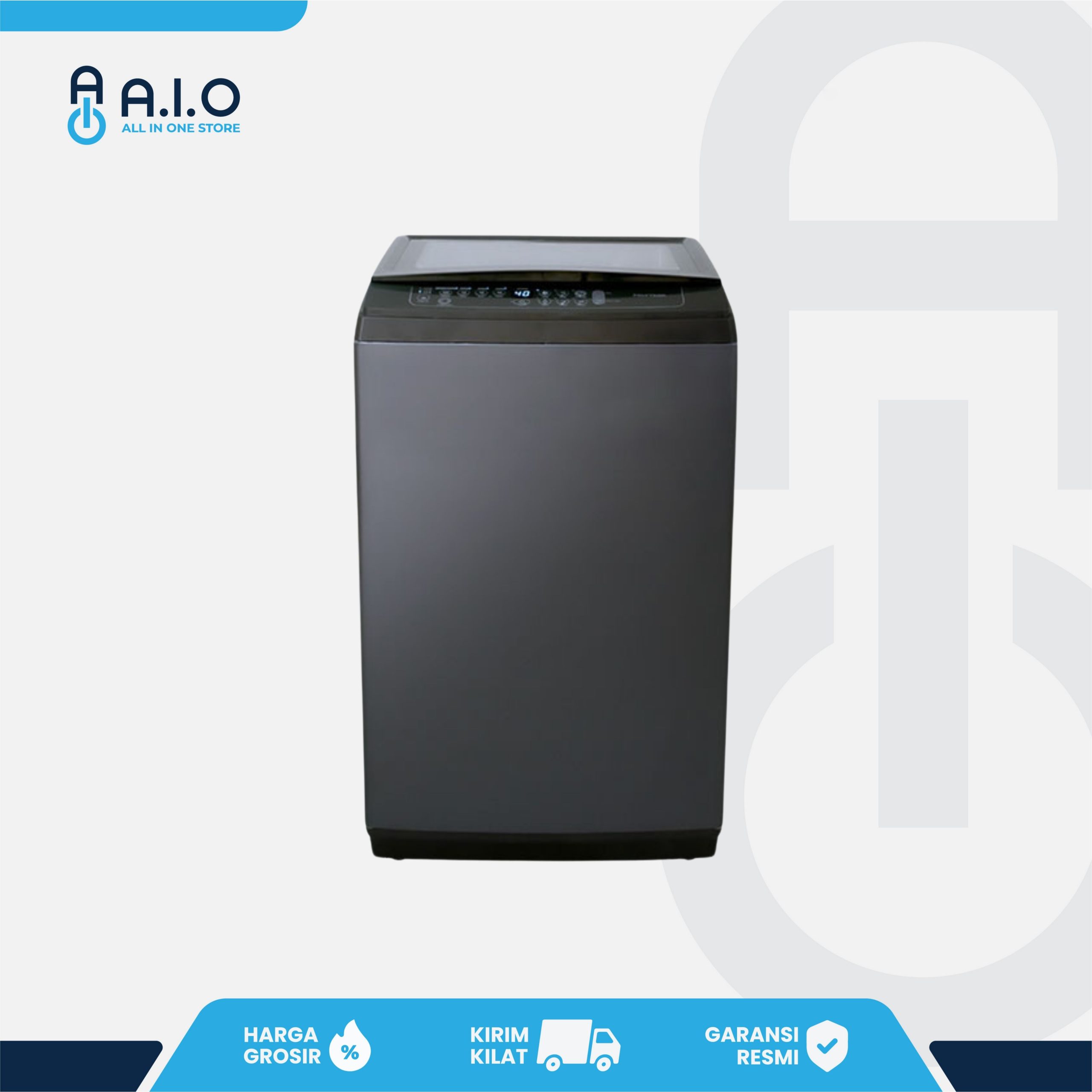 POLYTRON - MESIN CUCI TOP LOADING 8 KG - PAW 8029TY