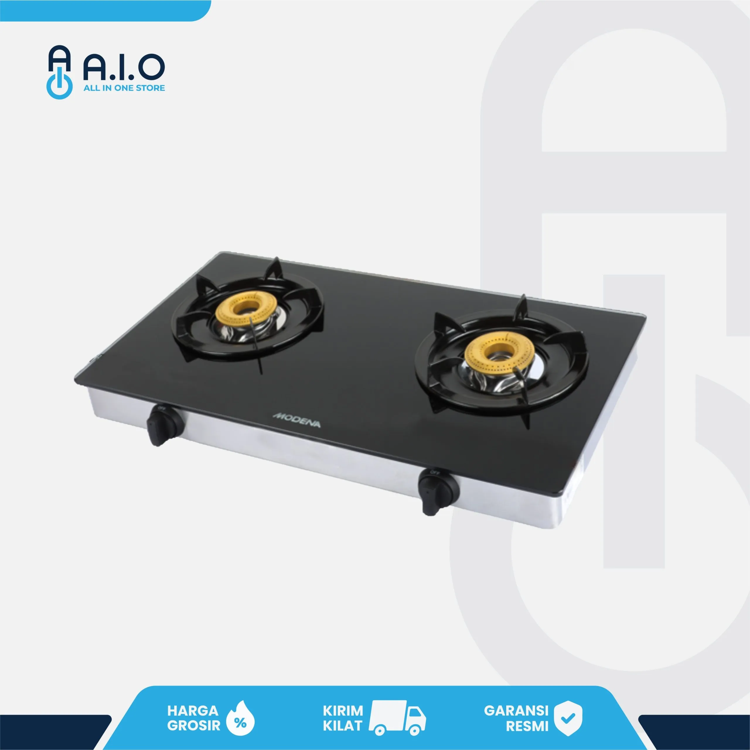 MODENA - KOMPOR GAS PORTABLE 2 TUNGKU - PC 2721 LD