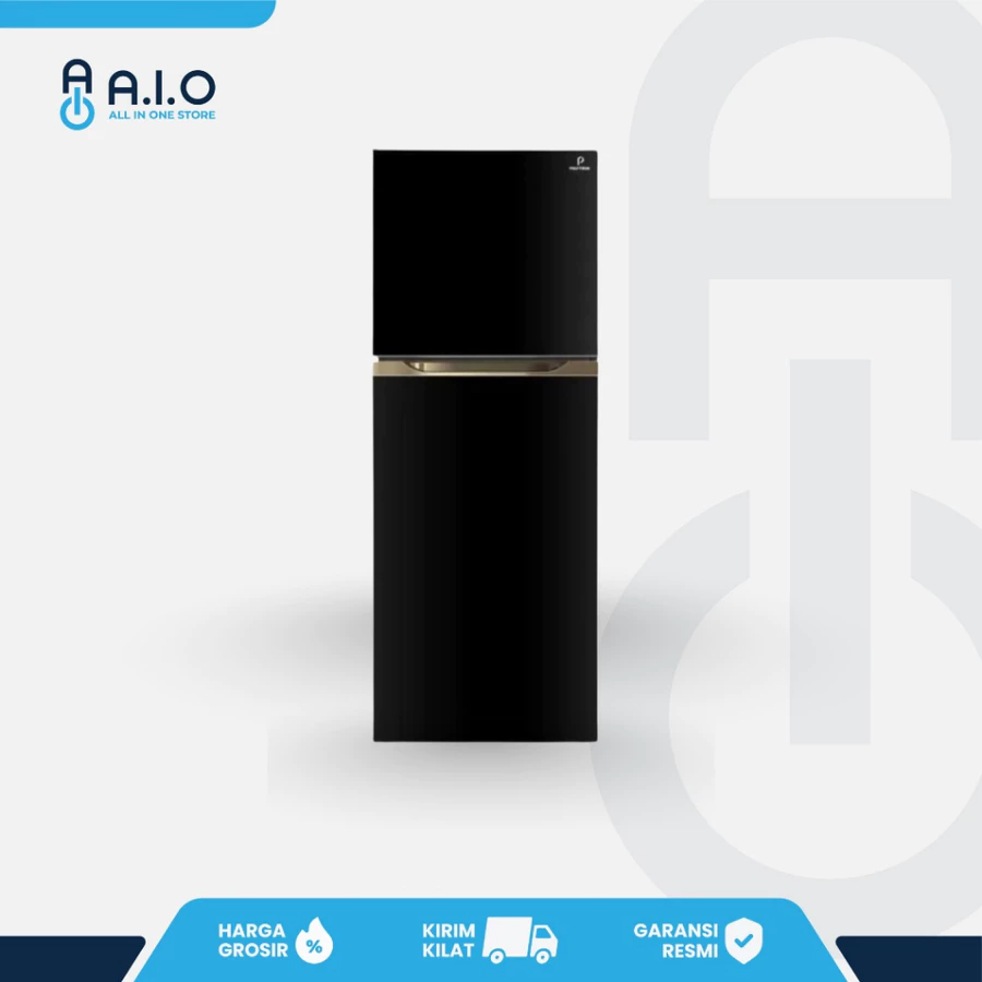 POLYTRON Kulkas 2 Pintu Belleza 350 L PRM 490X kulkas 2 pintu polytron