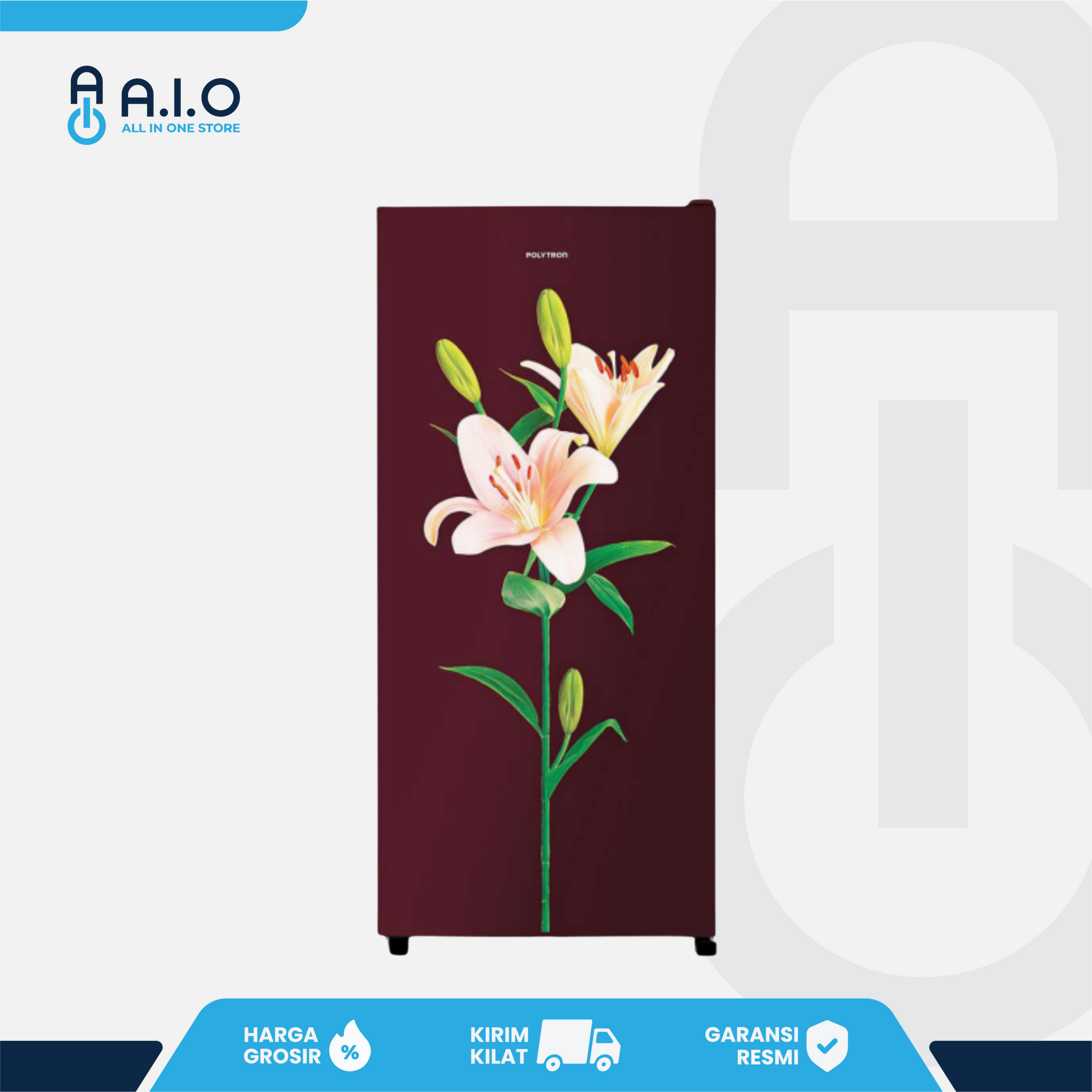 POLYTRON - KULKAS 1 PINTU 180 L - PRB 187PR