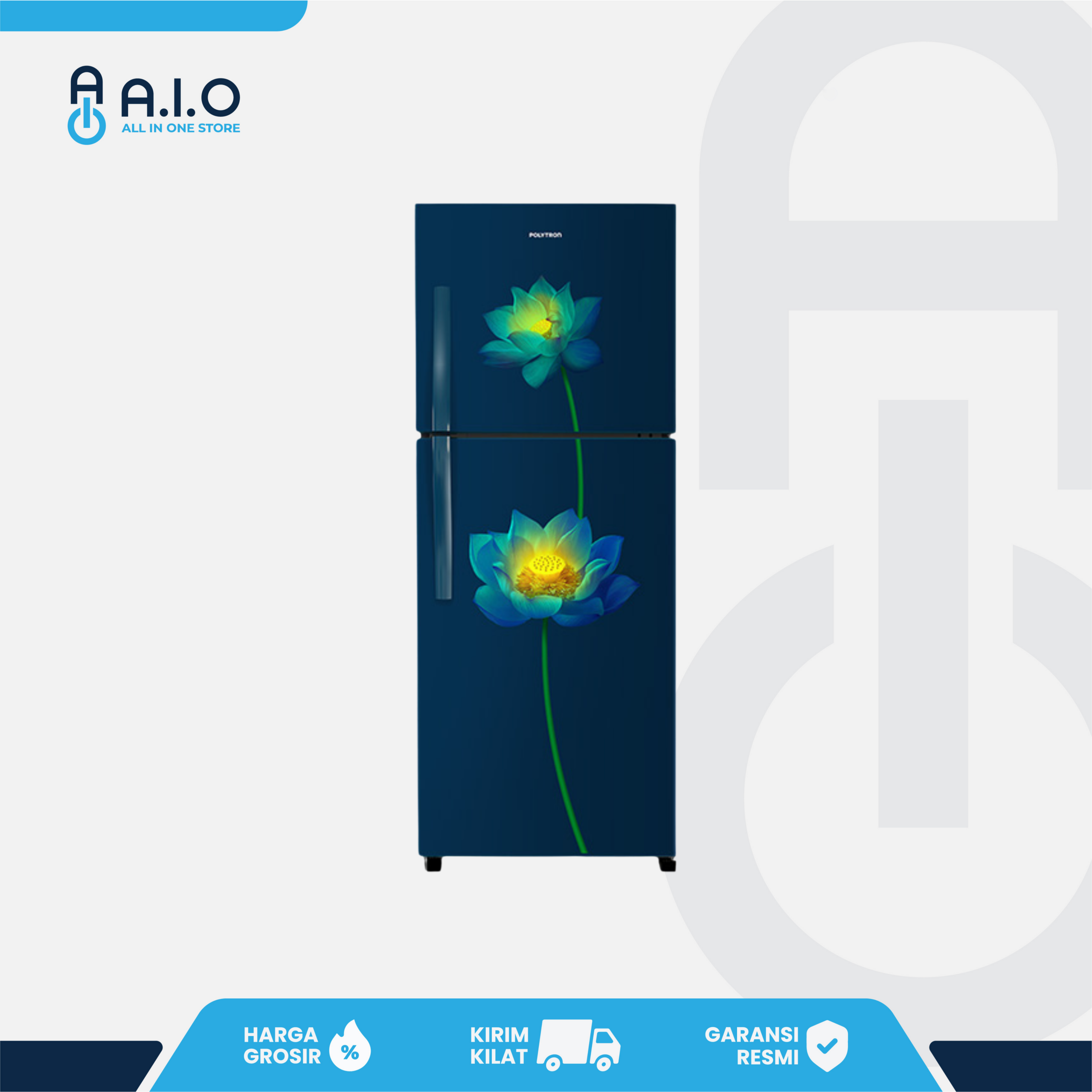 POLYTRON - KULKAS 2 PINTU 210 L - PRB 217LB