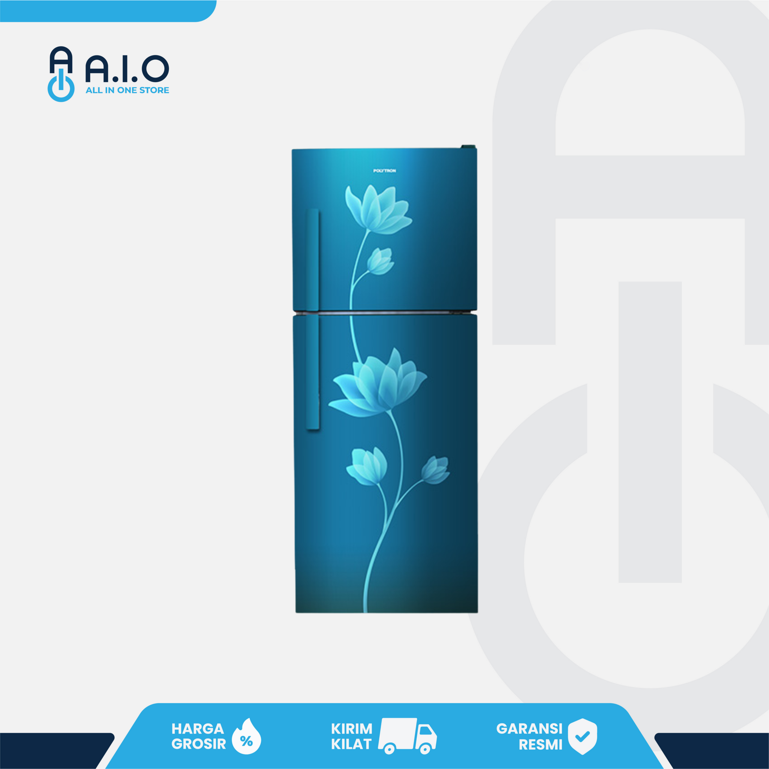 POLYTRON - KULKAS 2 PINTU 210 L - PRB 219B