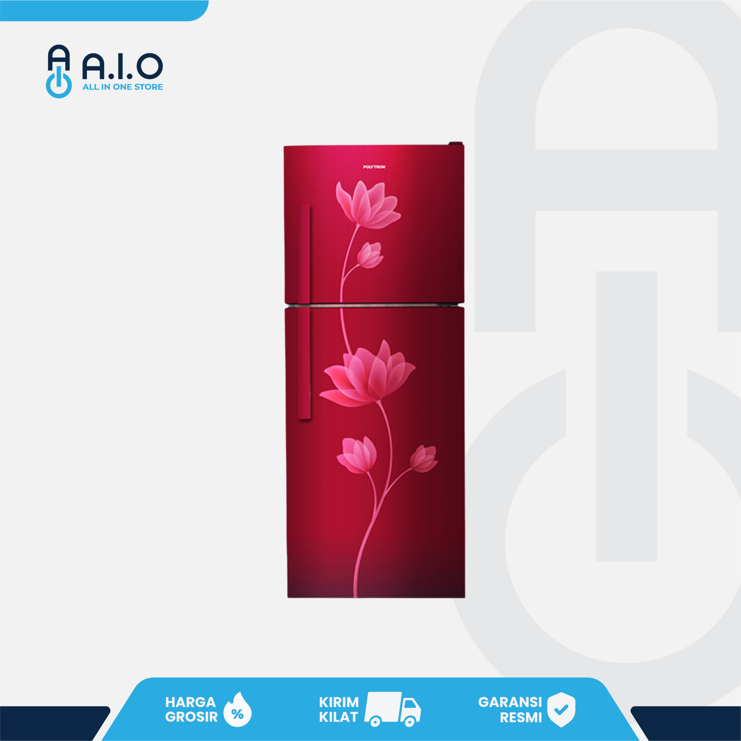 POLYTRON - KULKAS 2 PINTU 210 L - PRB 219R