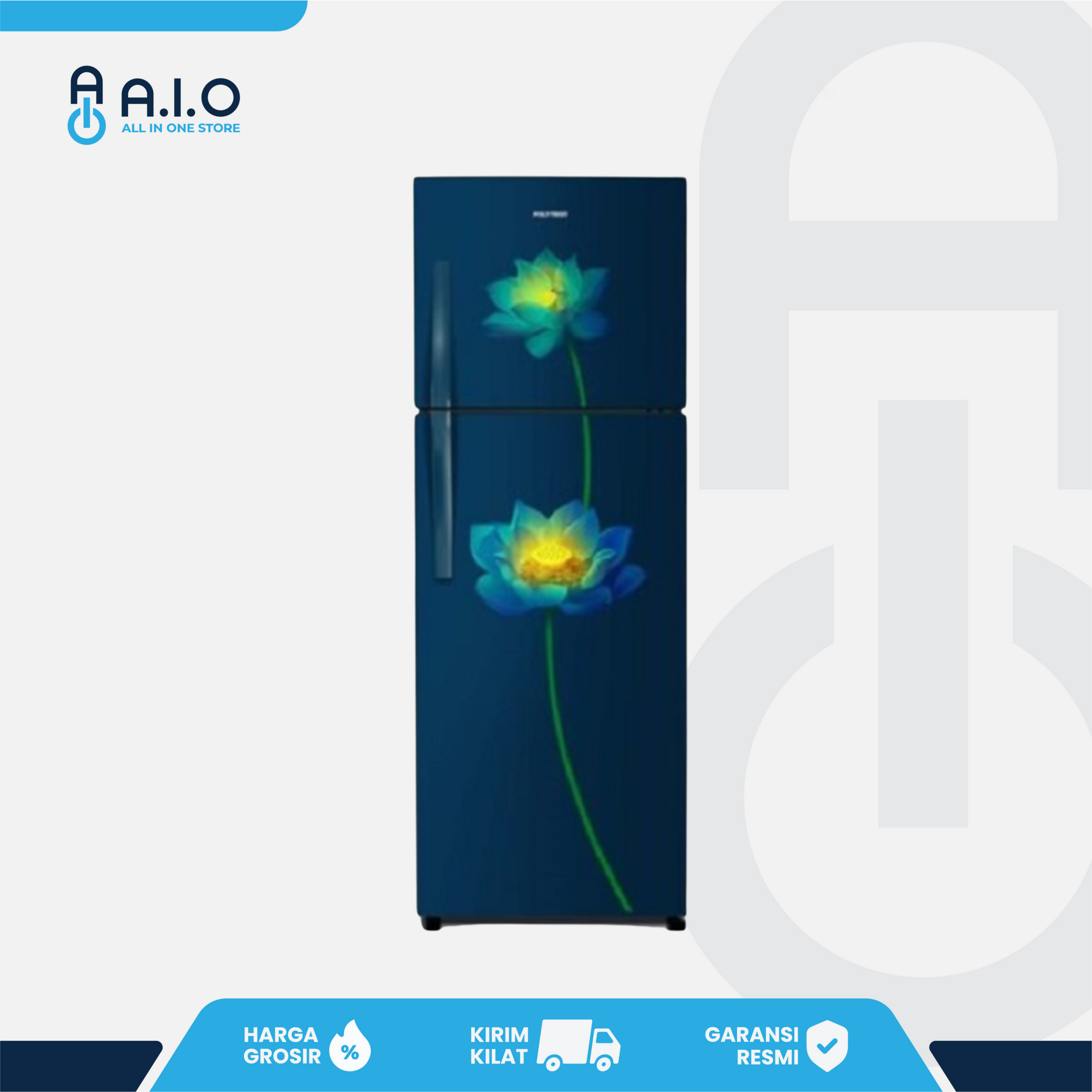 POLYTRON - KULKAS 2 PINTU 220 L - PRB 237LB
