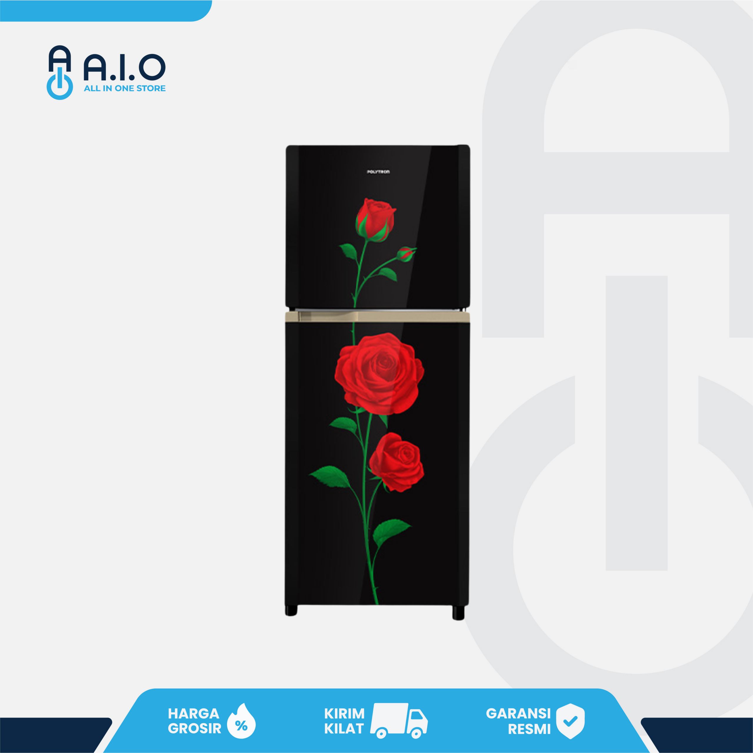 POLYTRON - KULKAS 2 PINTU 210 L - PRM 21CRX