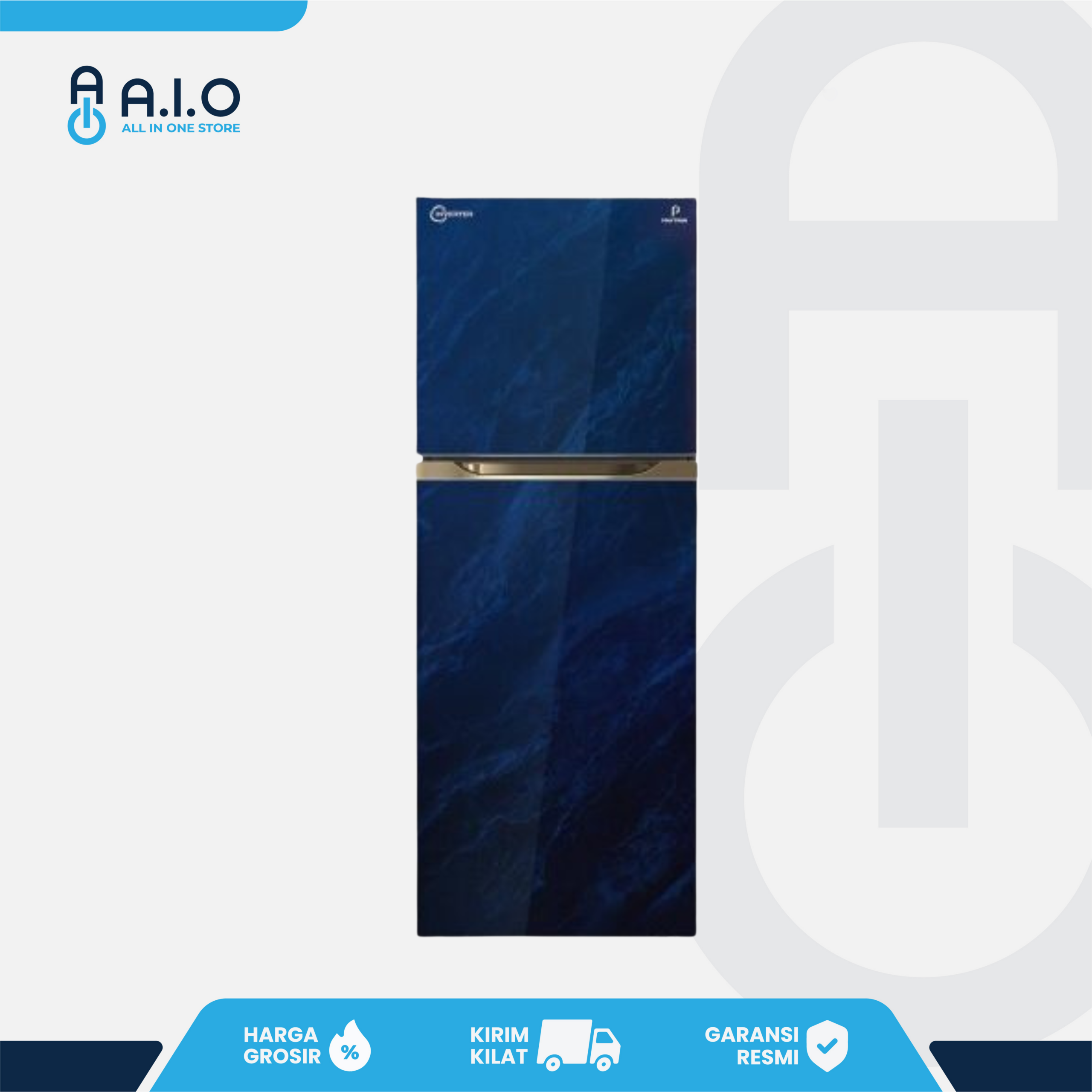 POLYTRON - KULKAS 2 PINTU 350 L - PRM 495MB