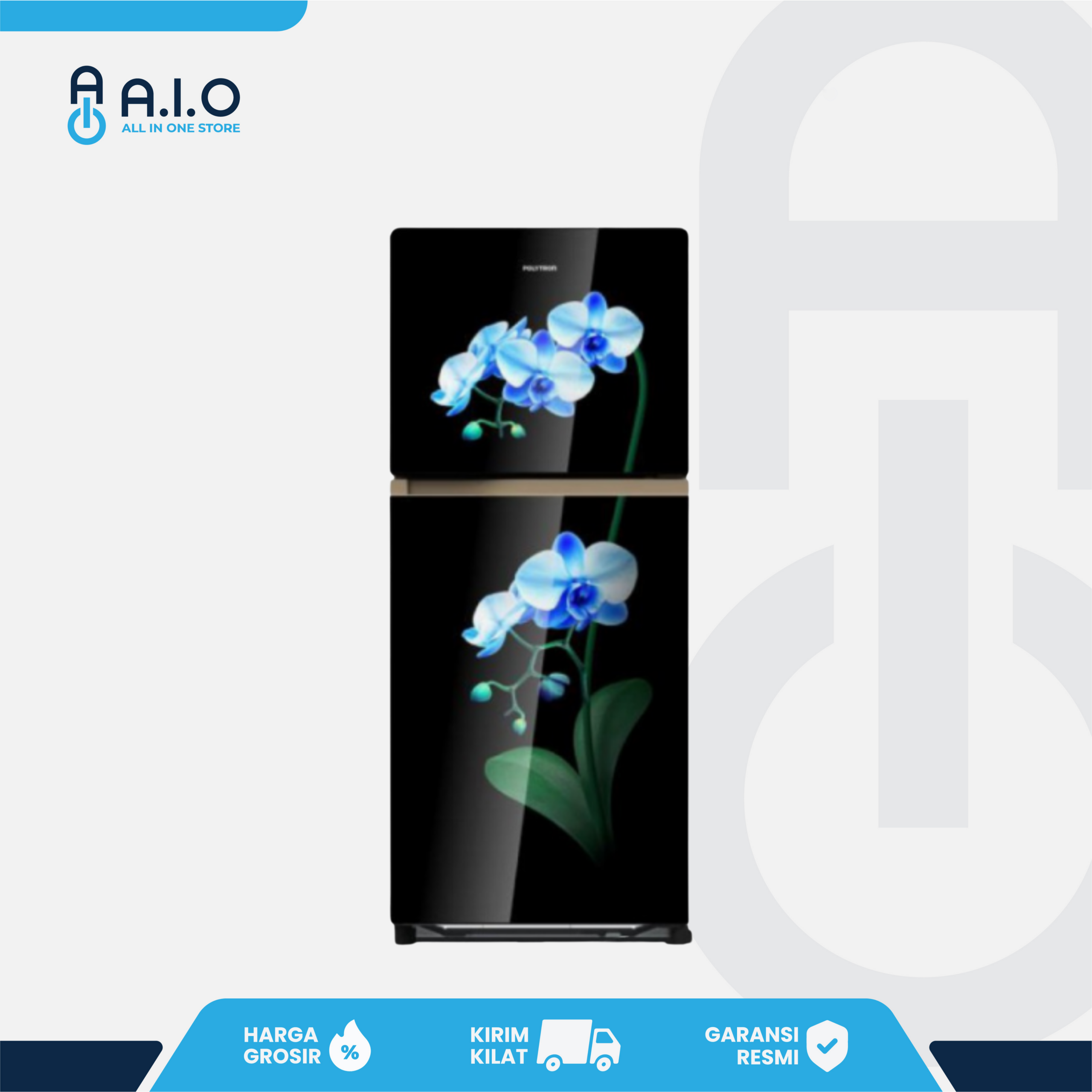 POLYTRON - KULKAS 2 PINTU 220 L - PRW 23MOB