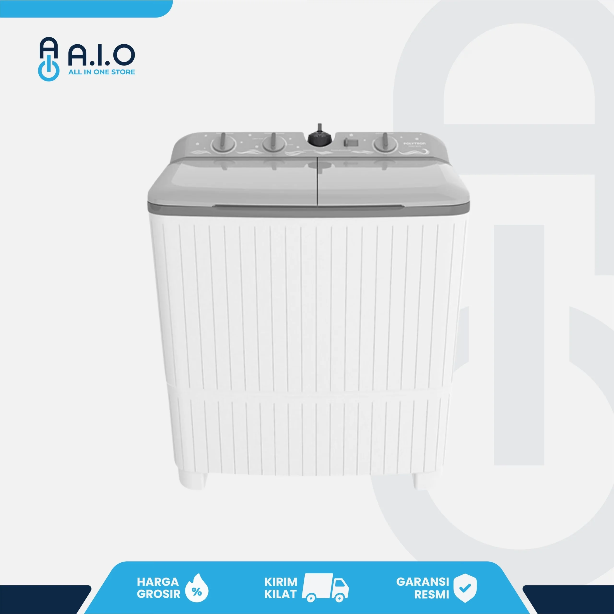 POLYTRON - MESIN CUCI 2 TABUNG 9 KG - PWM 9072 1 POLYTRON - MESIN CUCI 2 TABUNG 9 KG - PWM 9072