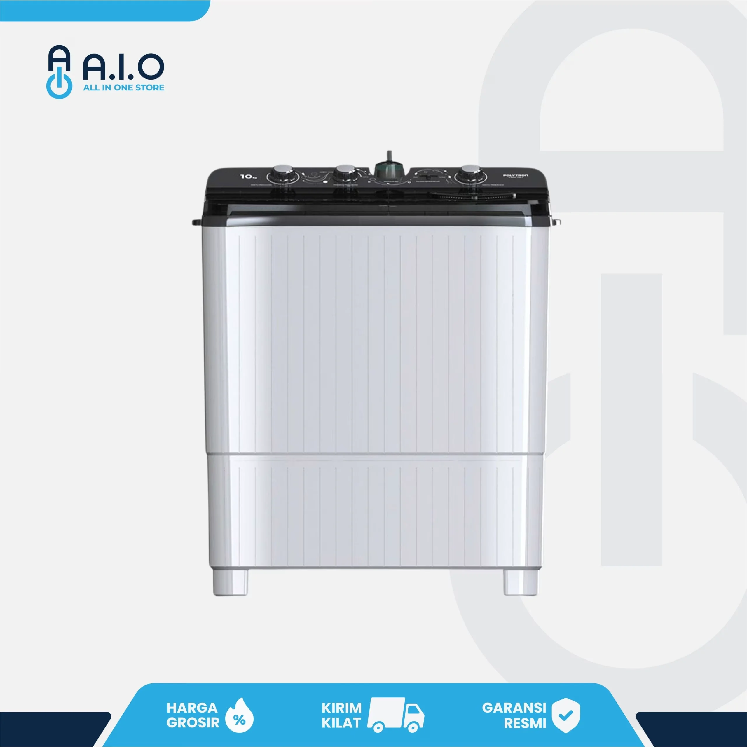 POLYTRON - MESIN CUCI 2 TABUNG 9 KG - PWM 9081Y 1 POLYTRON - MESIN CUCI 2 TABUNG 9 KG - PWM 9081Y