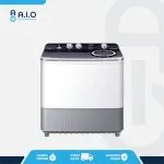 QW 1170HT FRONT AQUA - MESIN CUCI 2 TABUNG 11 KG - QW 1170HT