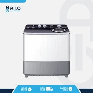 AQUA - MESIN CUCI 2 TABUNG 11 KG - QW 1170HT