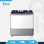 QW 1370HT FRONT AQUA - MESIN CUCI 2 TABUNG 13 KG - QW 1370HT
