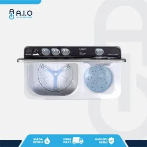 AQUA - MESIN CUCI 2 TABUNG 13 KG - QW 1370HT - Gambar 3