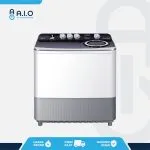 QW 1570HT FRONT AQUA - MESIN CUCI 2 TABUNG 15 KG - QW 1570HT