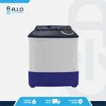 QW P1250T FRONT AQUA - MESIN CUCI 2 TABUNG 12 KG - QW P1250T