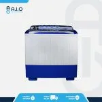 QW P1450T FRONT AQUA - MESIN CUCI 2 TABUNG 14 KG - QW P1450T