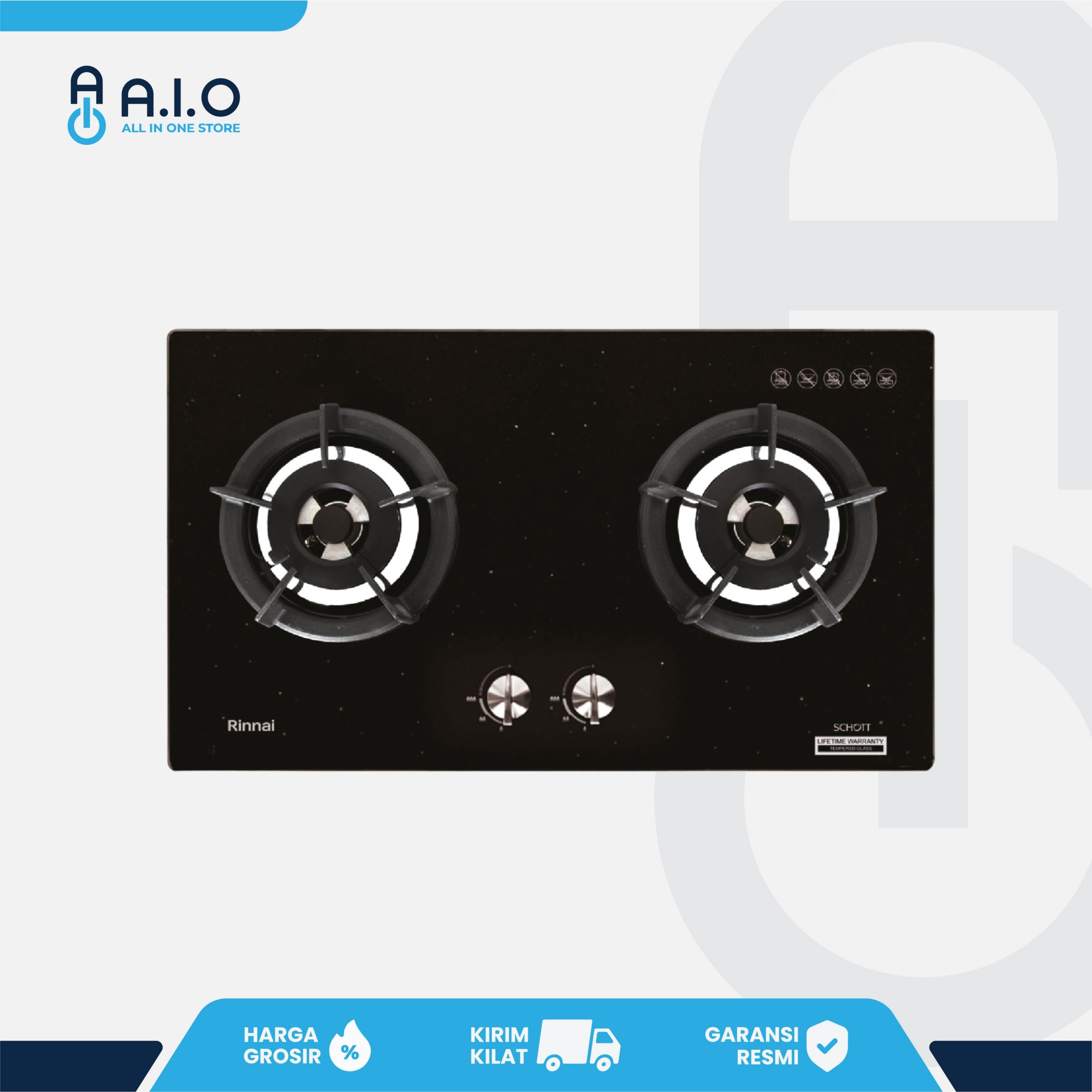 RINNAI - KOMPOR TANAM - RB 2GHC(SB)