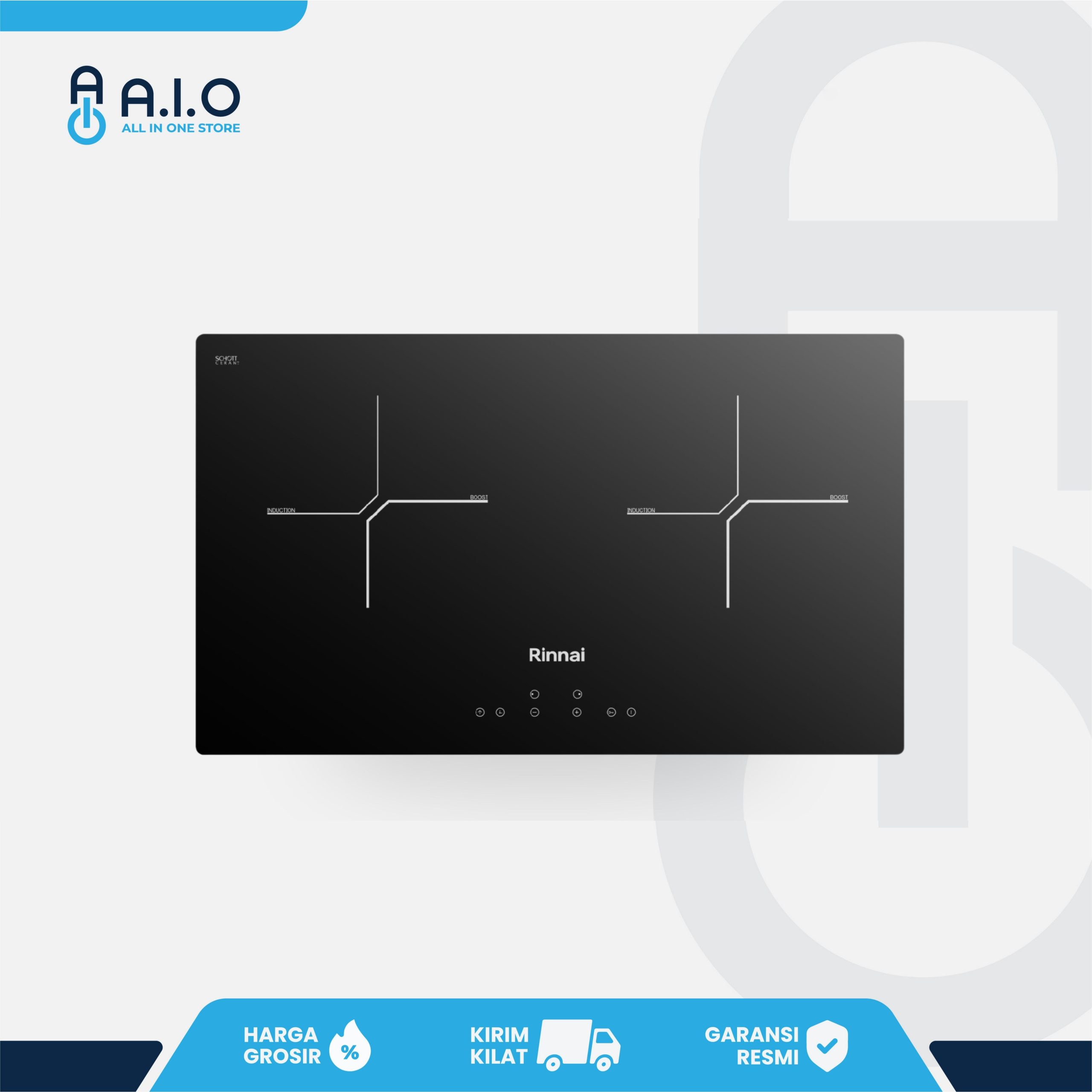 RINNAI - KOMPOR TANAM 2 TUNGKU - RB 7012H CB