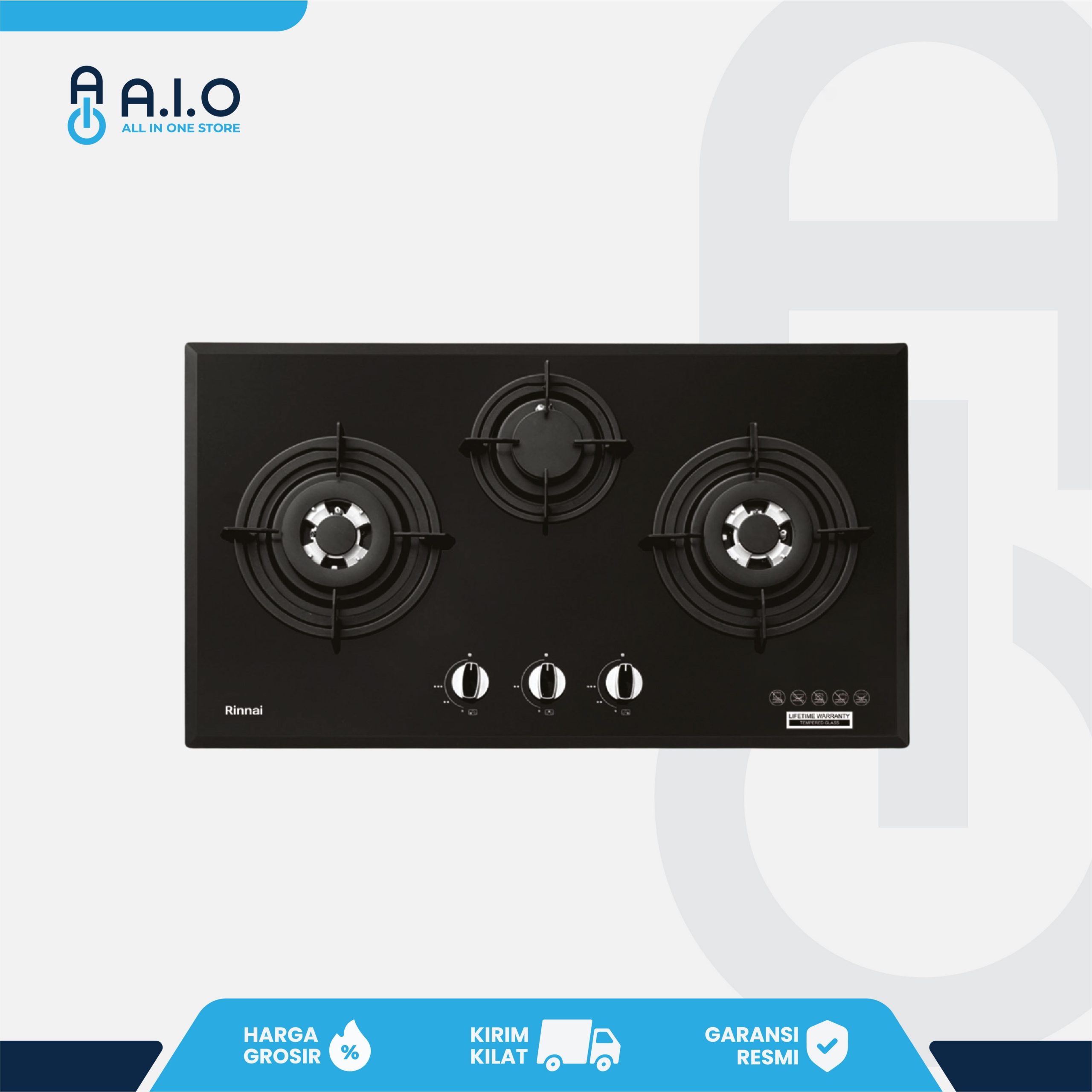 RINNAI - KOMPOR TANAM 3 TUNGKU - RB 73TG