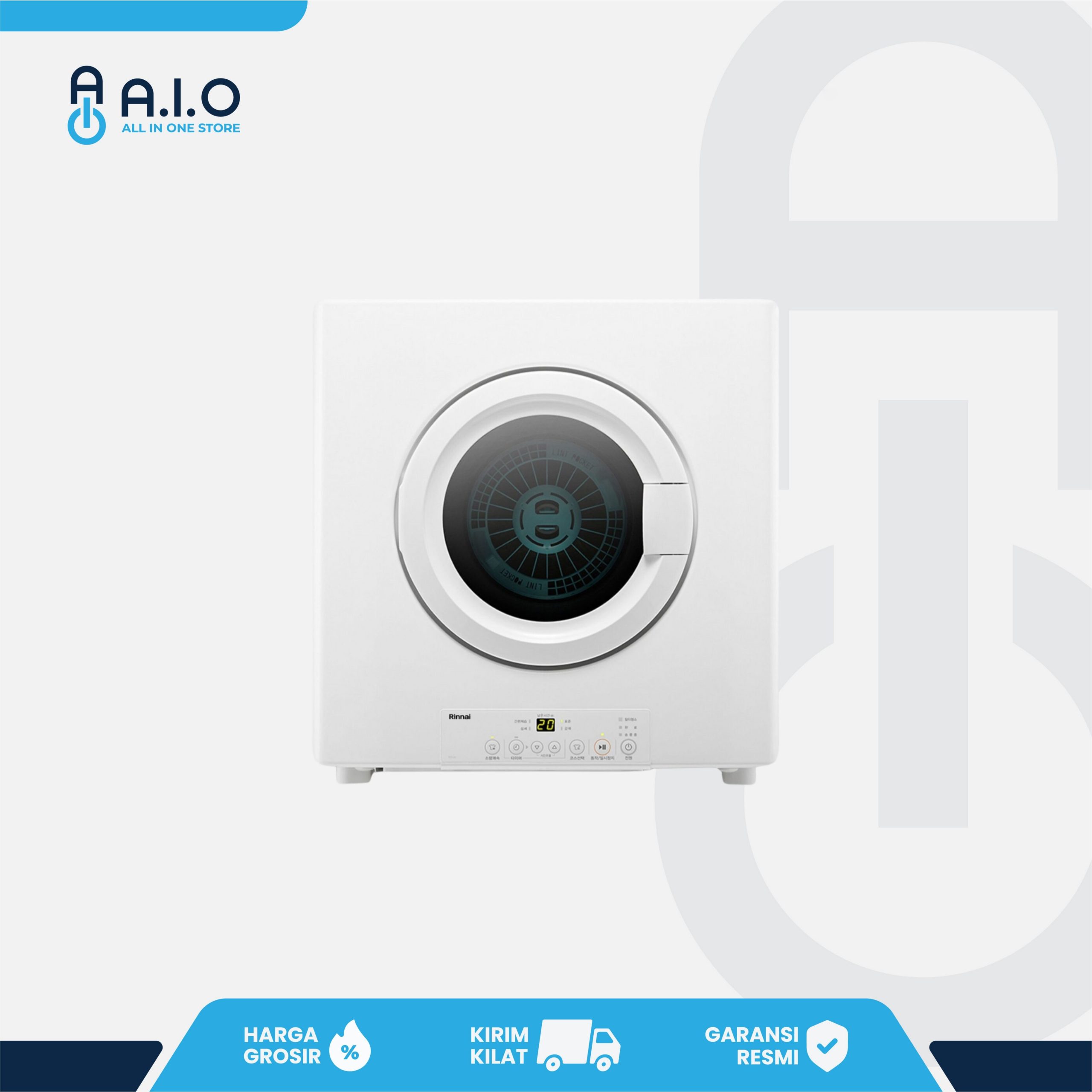 RINNAI - DRYER 6 KG - RDT 62 IND W