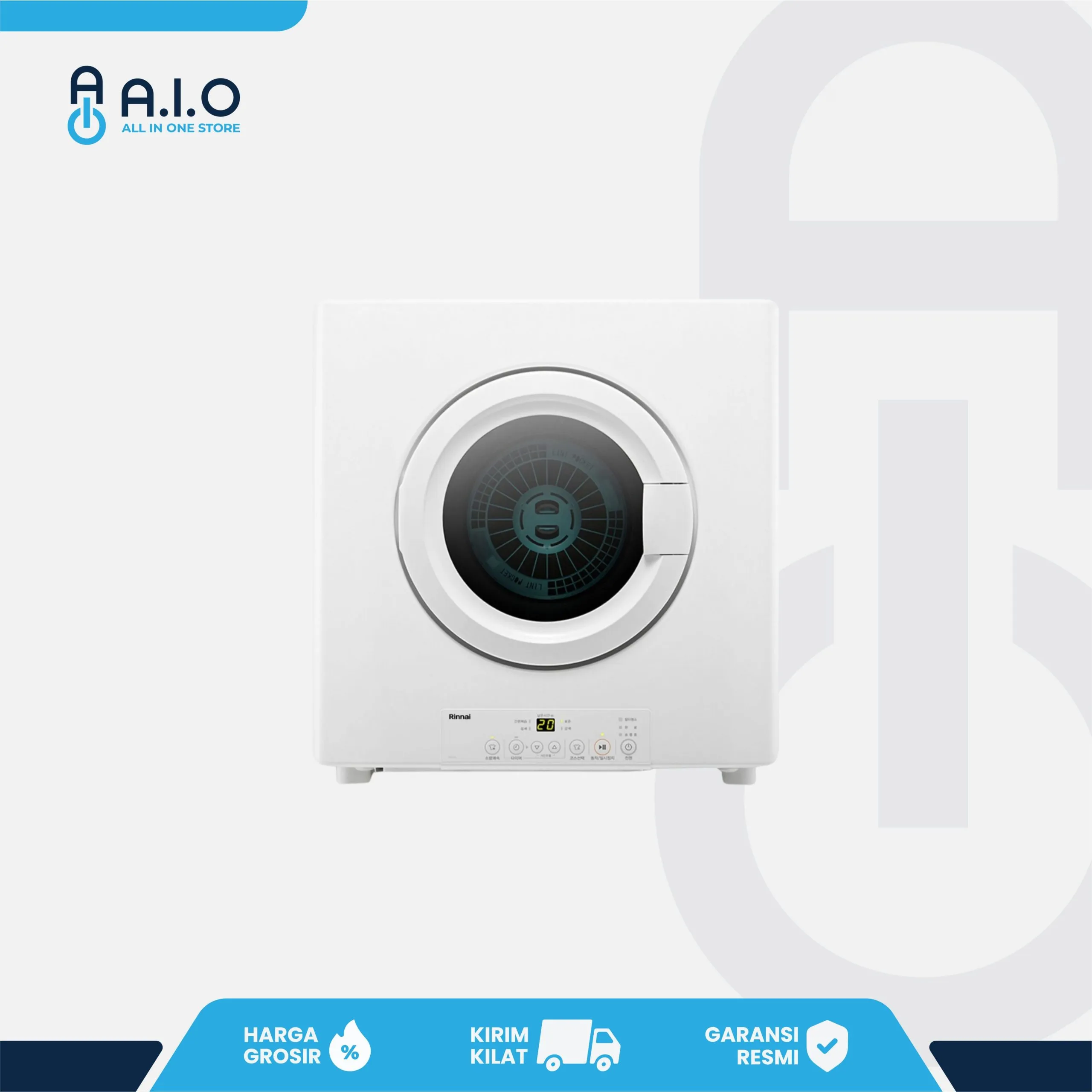 RINNAI - DRYER 6 KG - RDT 62 IND W