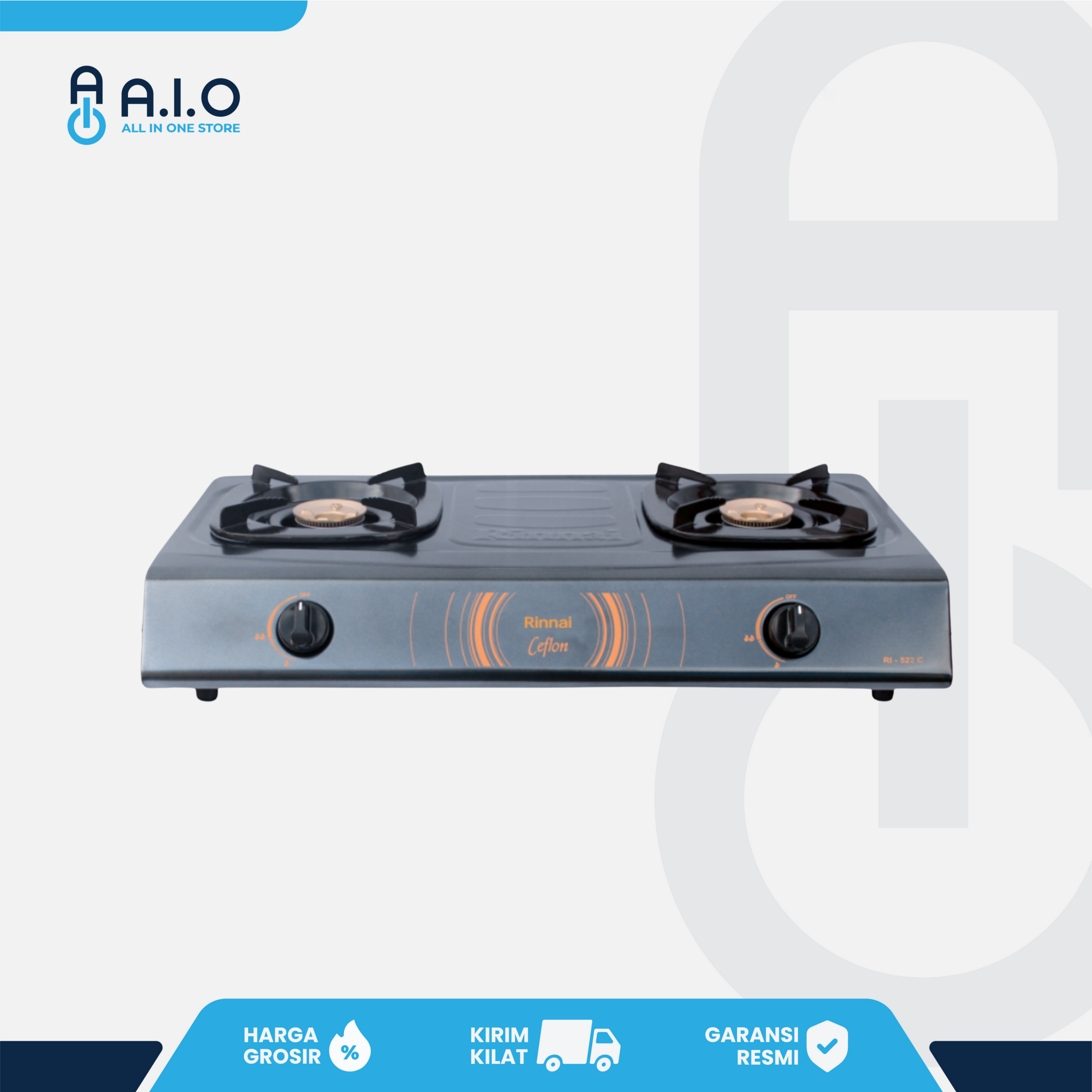 RINNAI - KOMPOR 2 TUNGKU - RI 522C